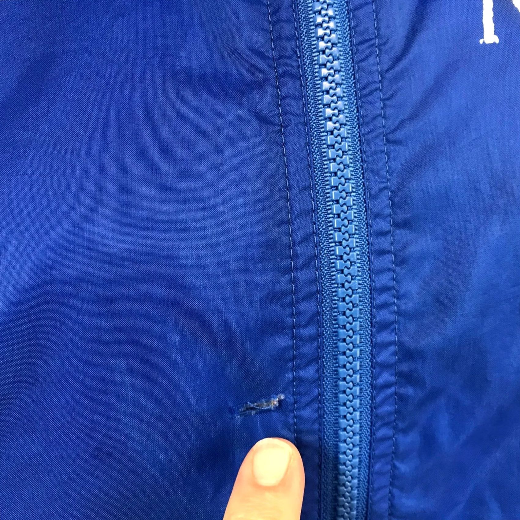 Nike VINTAGE Nike Windbreaker Jacket Blue Full Zip Striped Swoosh Logo Womens Small Size S / US 4 / IT 40 - 5 Thumbnail