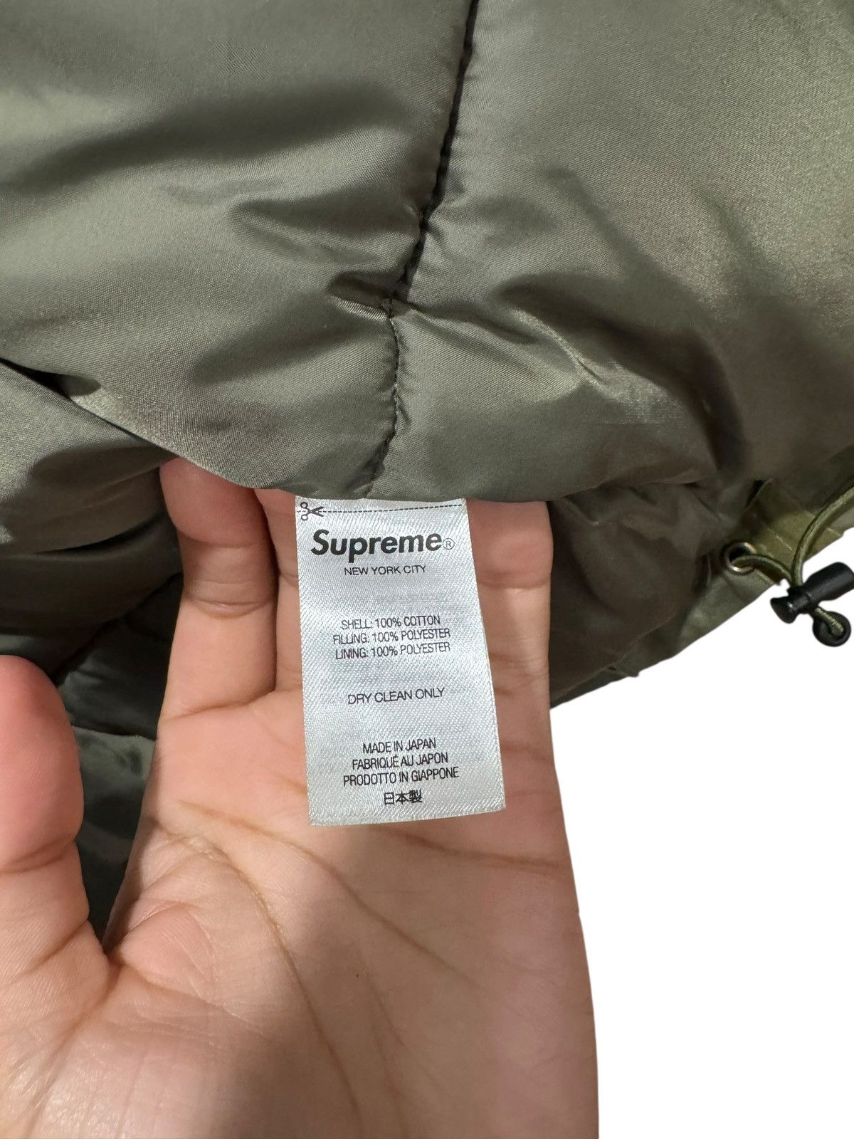 Junya Watanabe × Supreme Supreme JUNYA WATANABE CDG MAN Patchwork Puffy Jacket Olive Size US S / EU 44-46 / 1 - 10 Thumbnail