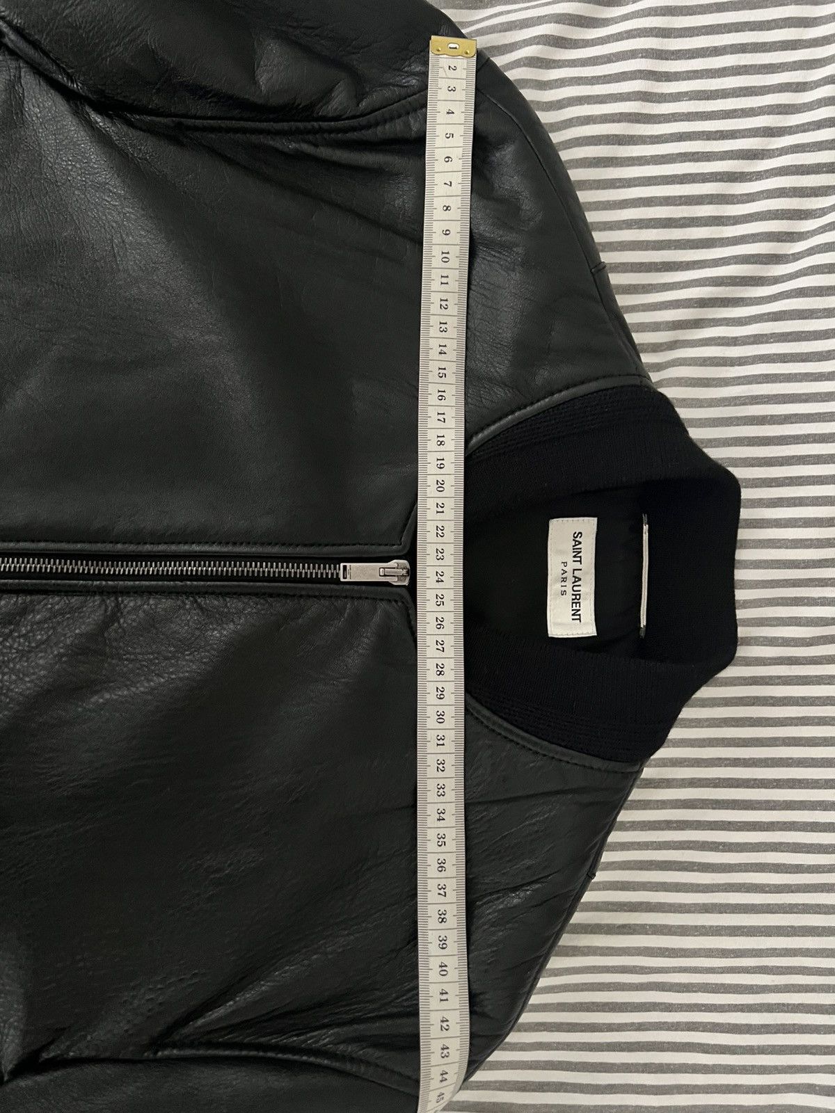 Saint Laurent Paris Saint Laurent MA-1 Leather Bomber Jacket Size US M / EU 48-50 / 2 - 9 Thumbnail
