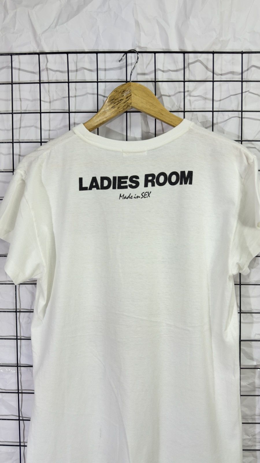 Vintage Vintage 90's ladies room made in sex tee shirt Size M / US 6-8 / IT 42-44 - 8 Thumbnail