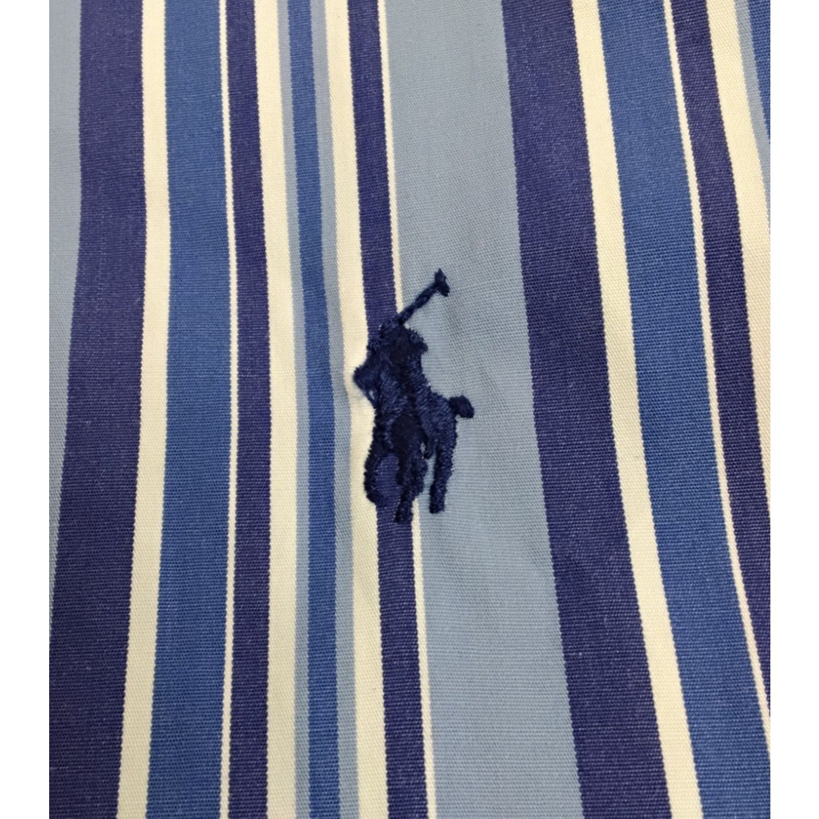 Polo Ralph Lauren Polo Ralph Lauren Dress Shirt Men L Blue Striped VTG 90s NWT Size US L / EU 52-54 / 3 - 7 Thumbnail
