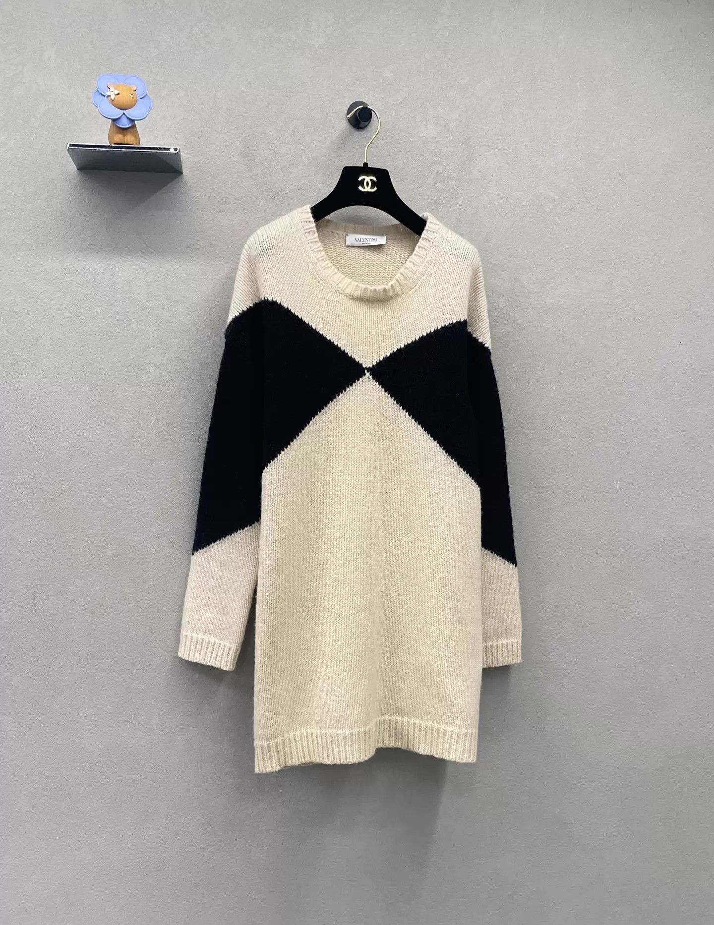Valentino Valentino color blocked geometric knit sweater S Size S / US 4 / IT 40 - 3 Thumbnail