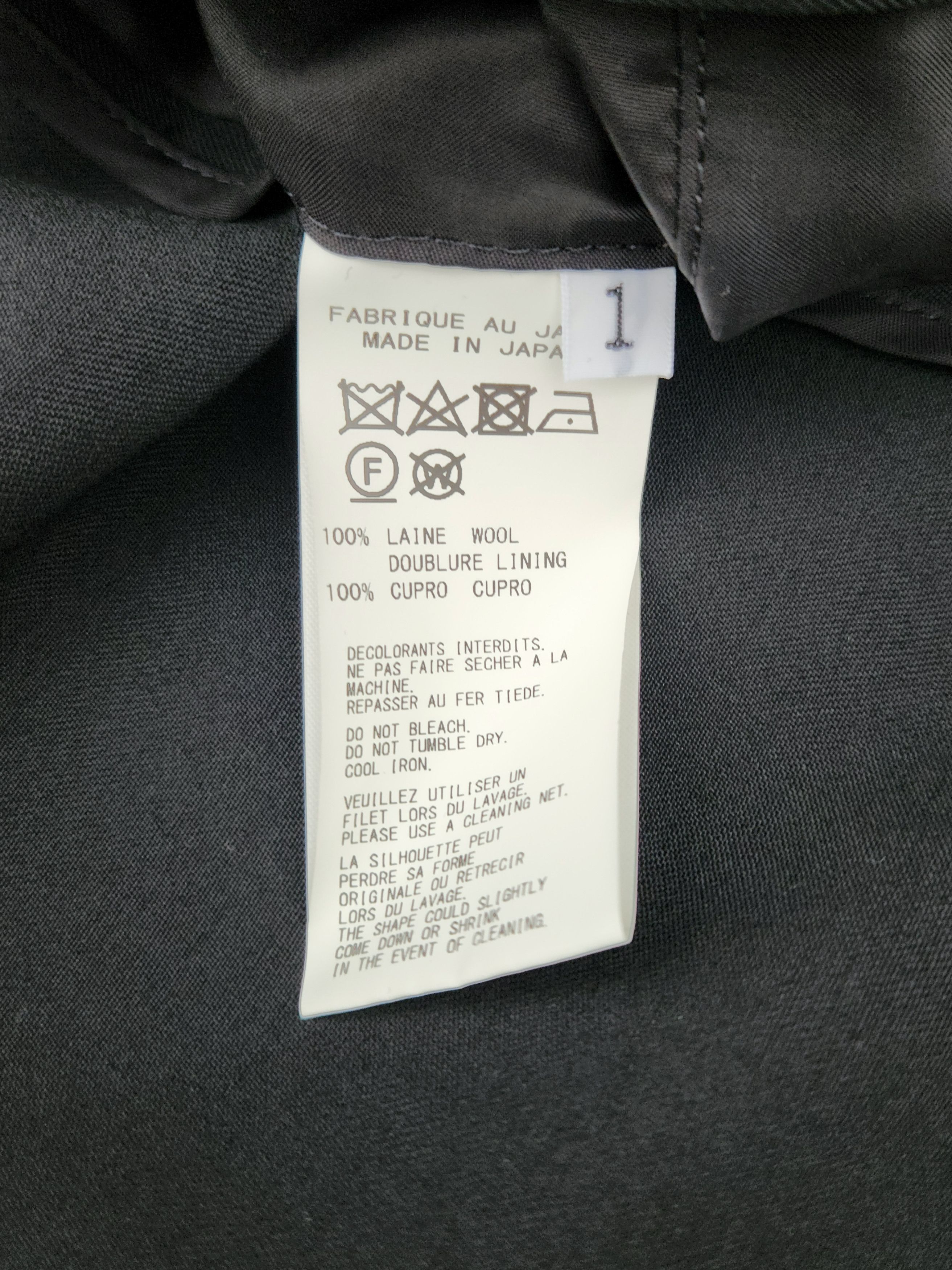 Yohji Yamamoto Regulation Yohji Yamamoto Wool Gabardine Doctor Coat Size US S / EU 44-46 / 1 - 5 Thumbnail