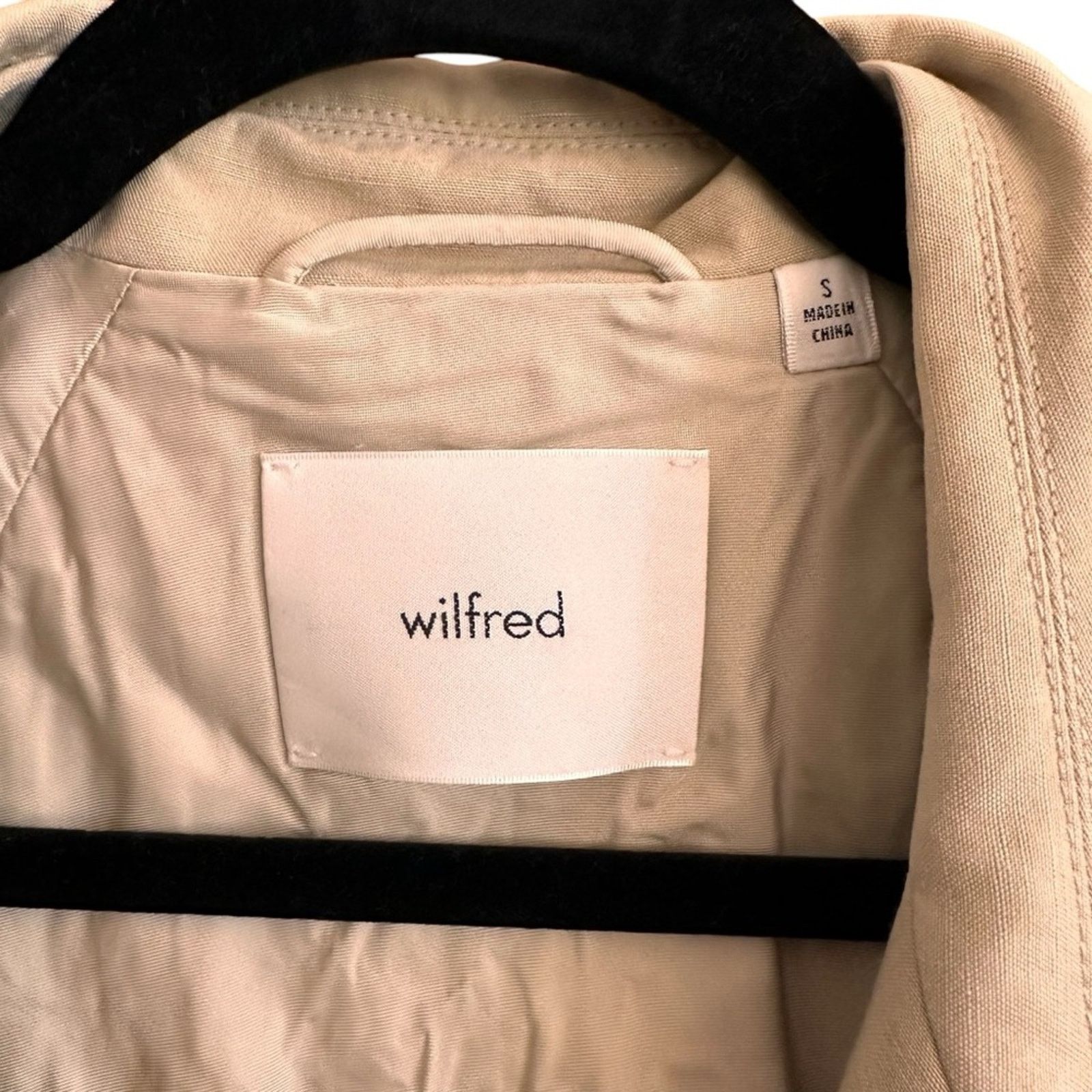 Aritzia Wilfred Phase Trench Coat – Light Birch (Tan/Cream) – Size S Size S / US 4 / IT 40 - 3 Thumbnail