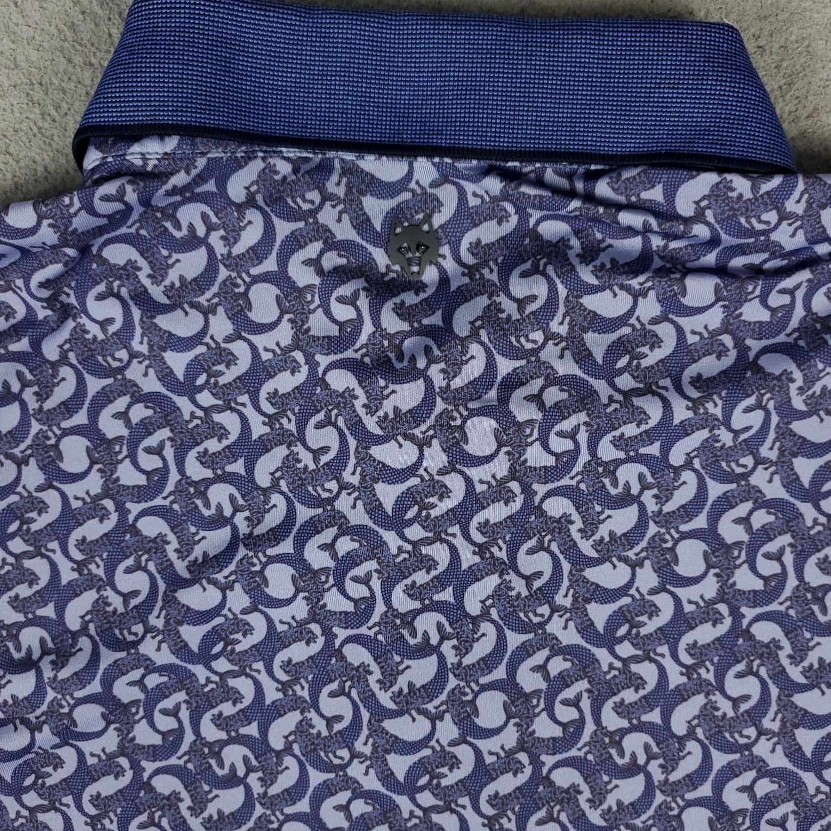 Vintage Greyson Polo Shirt Mens XL Blue Wolf Golf Short Sleeve Shirt Polo Size US XL / EU 56 / 4 - 3 Thumbnail