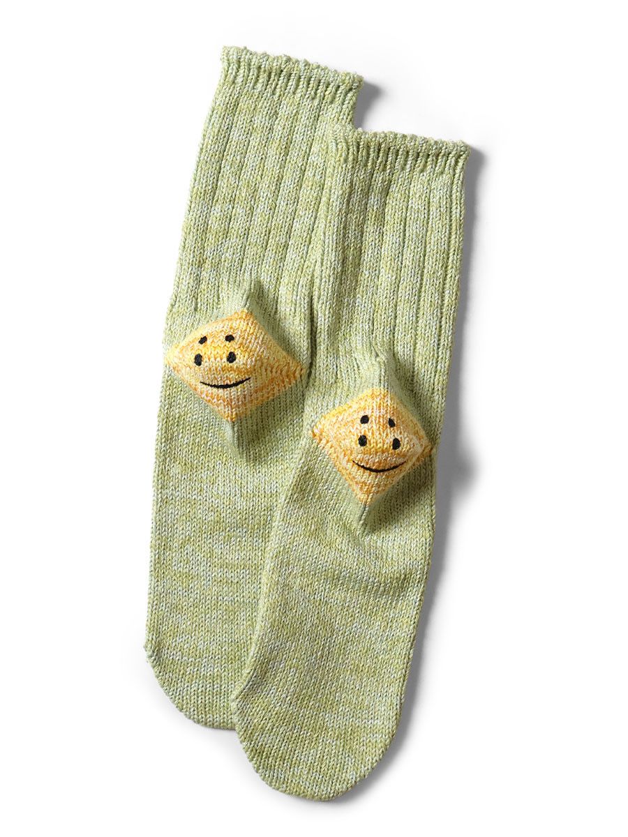 Kapital Kapital RAINBOWY HAPPY HEEL Lib Socks Size ONE SIZE - 1 Preview