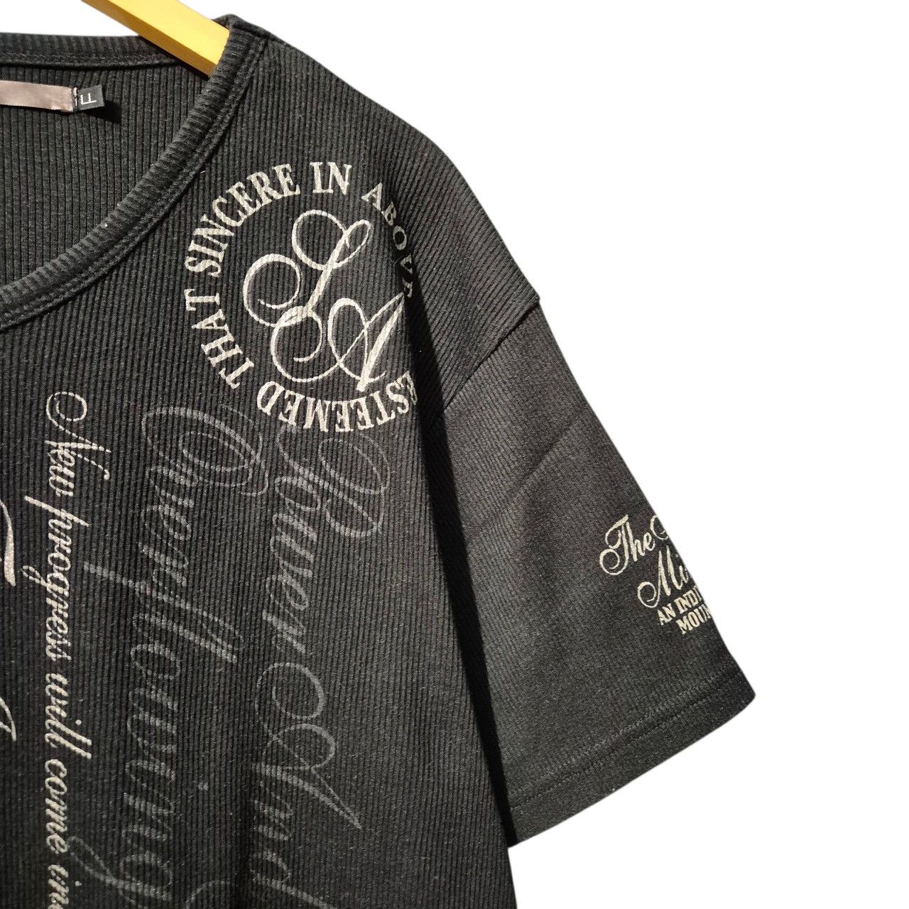 Japanese Brand Black Label poem Tshirt - ifsixwasnine lgb kmrii style Size US L / EU 52-54 / 3 - 3 Thumbnail