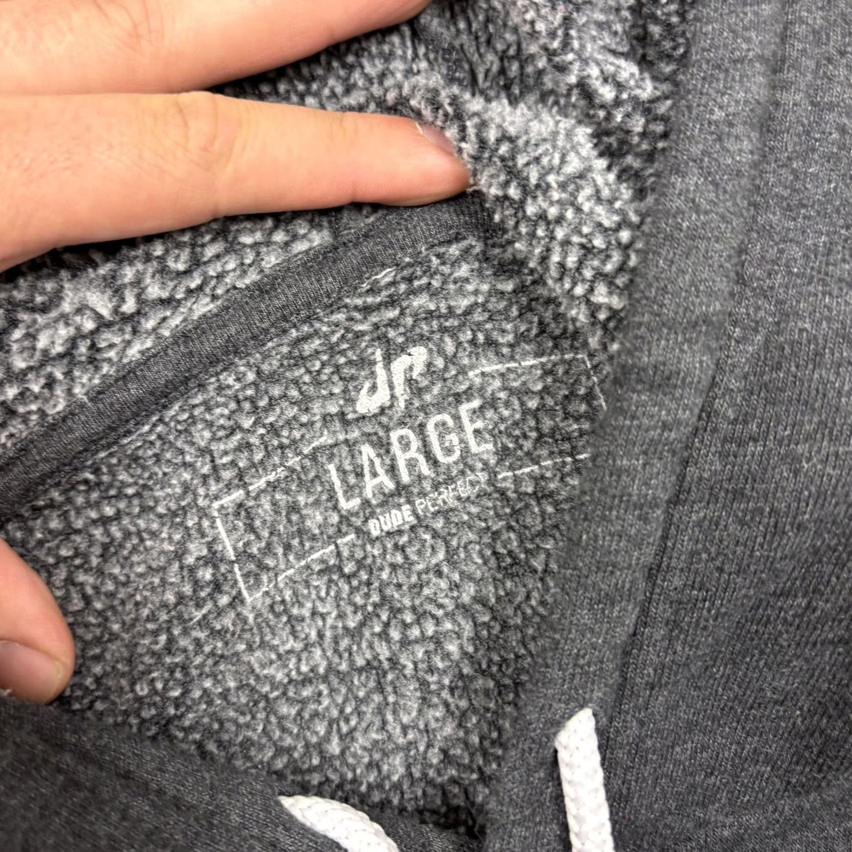 Vintage Dude Perfect Hoodie Mens Large Gray Fleece Lined Pullover Graphic Sweatshirt Size US L / EU 52-54 / 3 - 3 Thumbnail