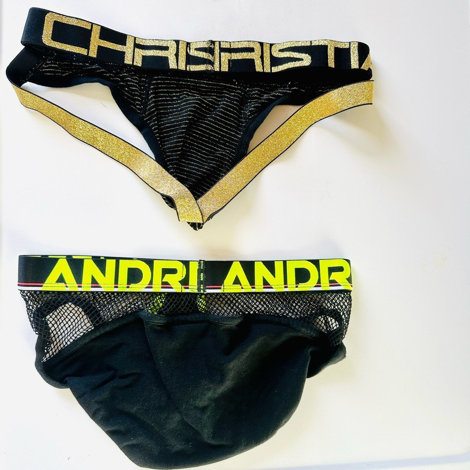 Andrew Christian ANDREW CHRISTIAN Neon Black Gold Briefs Undies Jock Strap  | Grailed