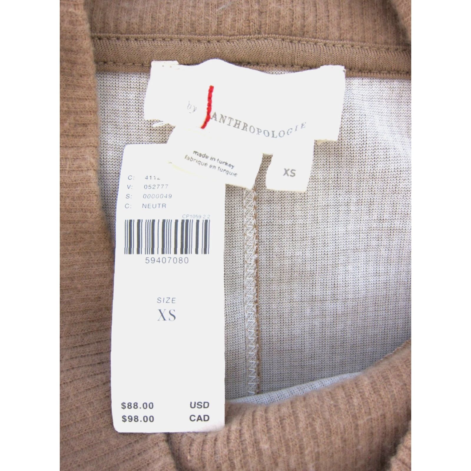 Anthropologie **By Anthropologie Soft Oversize Beige XS Turtleneck Sweater** User: **Vintage By Anthropologie Soft Oversize Beige XS Turtleneck Sweater** Size XS / US 0-2 / IT 36-38 - 3 Thumbnail