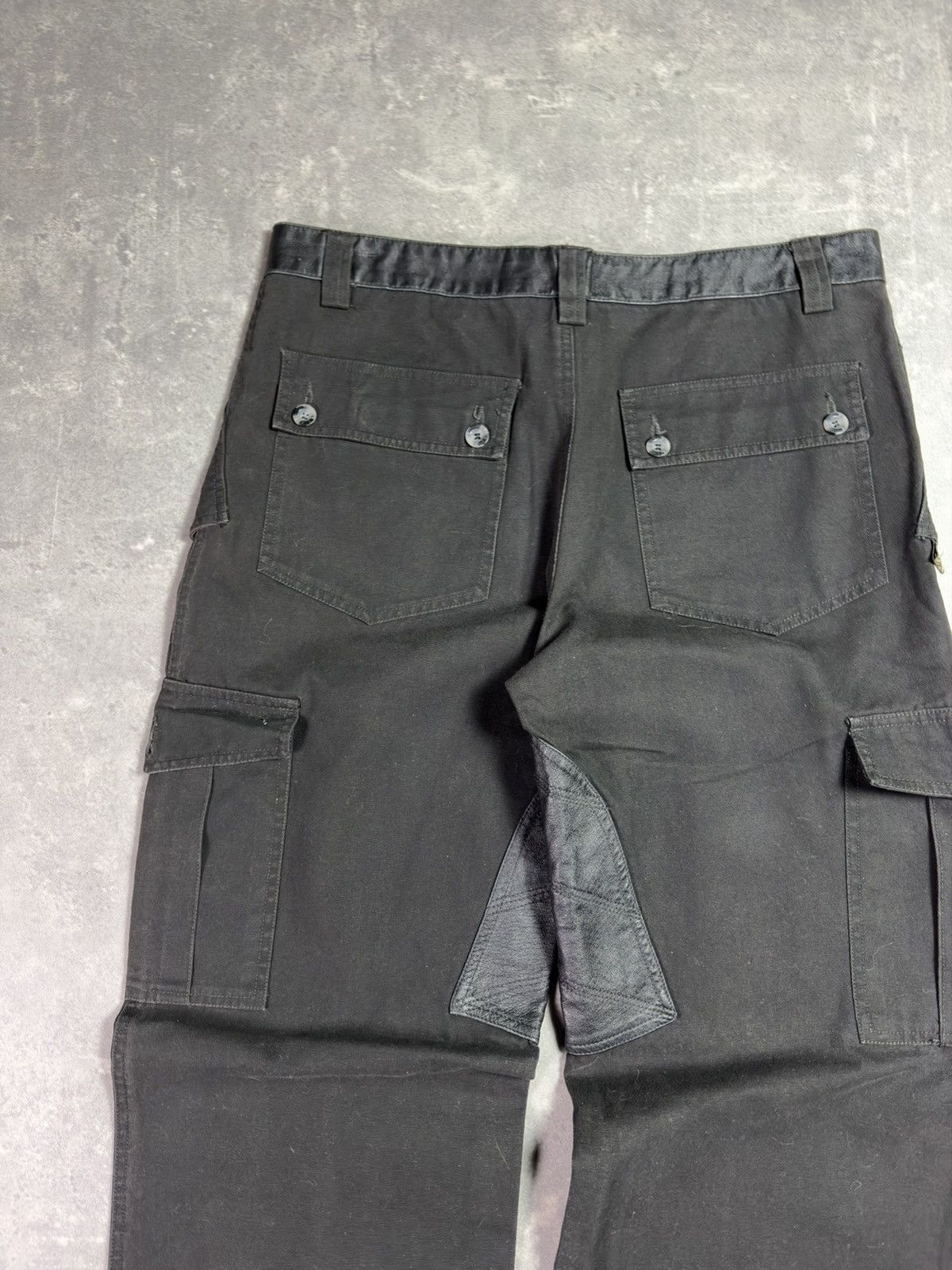 Roberto Cavalli Class Roberto Cavalli Leather Elements Cargo Denim Jeans 32 Size US 32 / EU 48 - 17 Thumbnail