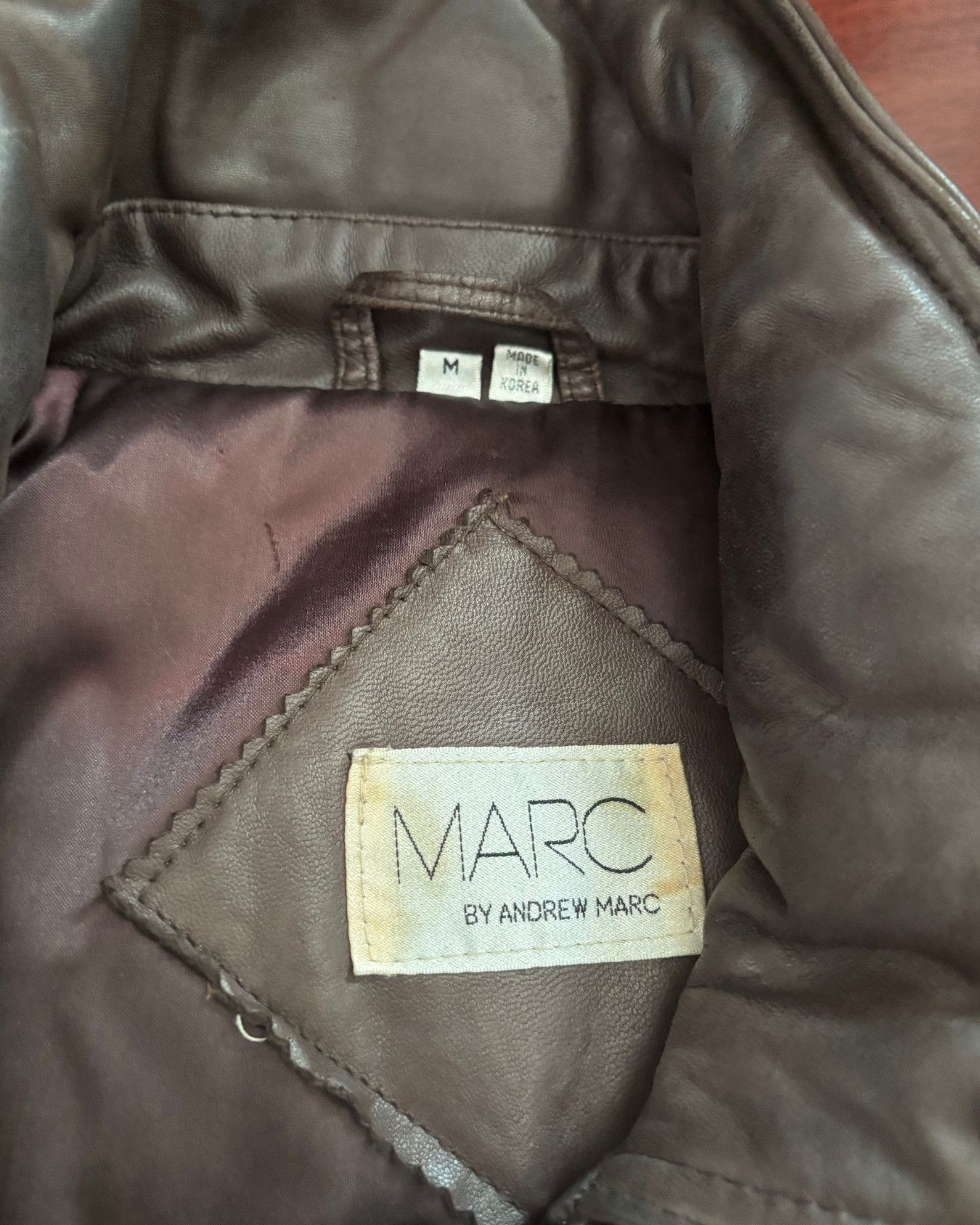 Andrew Marc Marc by Andrew Marc Genuine Leather Coat – Size Medium Size US M / EU 48-50 / 2 - 4 Thumbnail