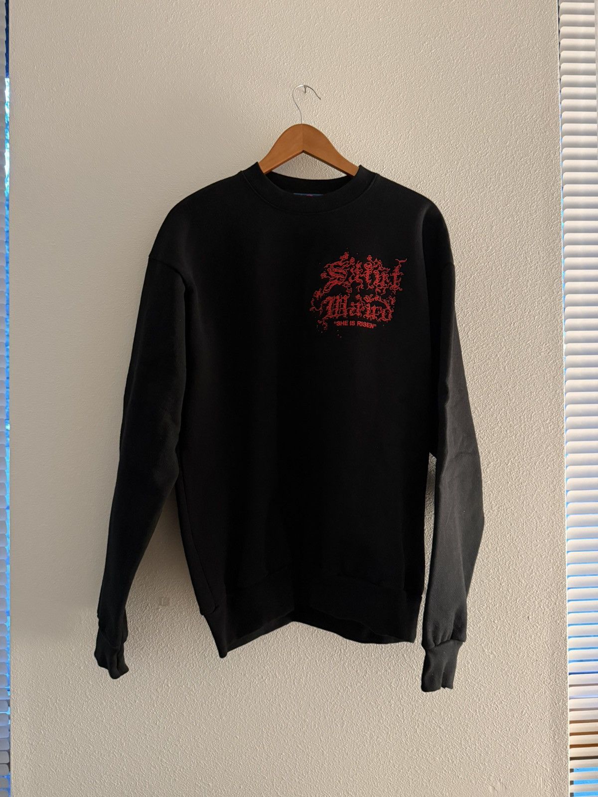 A24 × Online Ceramics She Is Risen Embroidered Crew Neck Sweatshirt Size US L / EU 52-54 / 3 - 1 Thumbnail