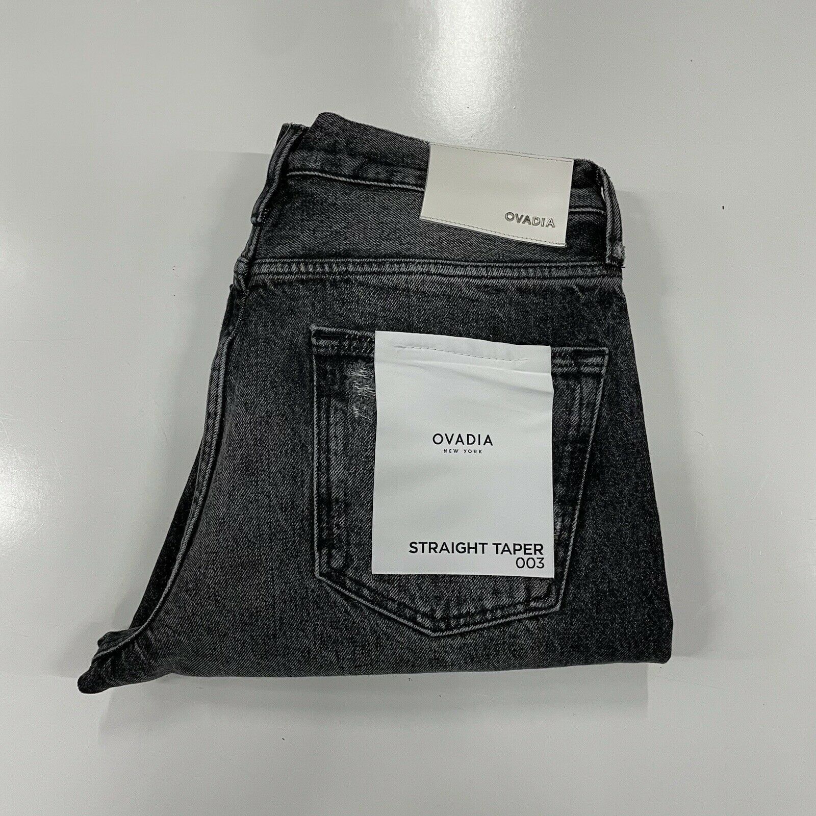 Ovadia & Sons Ovadia & Sons Men's Straight Taper Jeans Black Denim Size 32 Size US 32 / EU 48 - 7 Thumbnail
