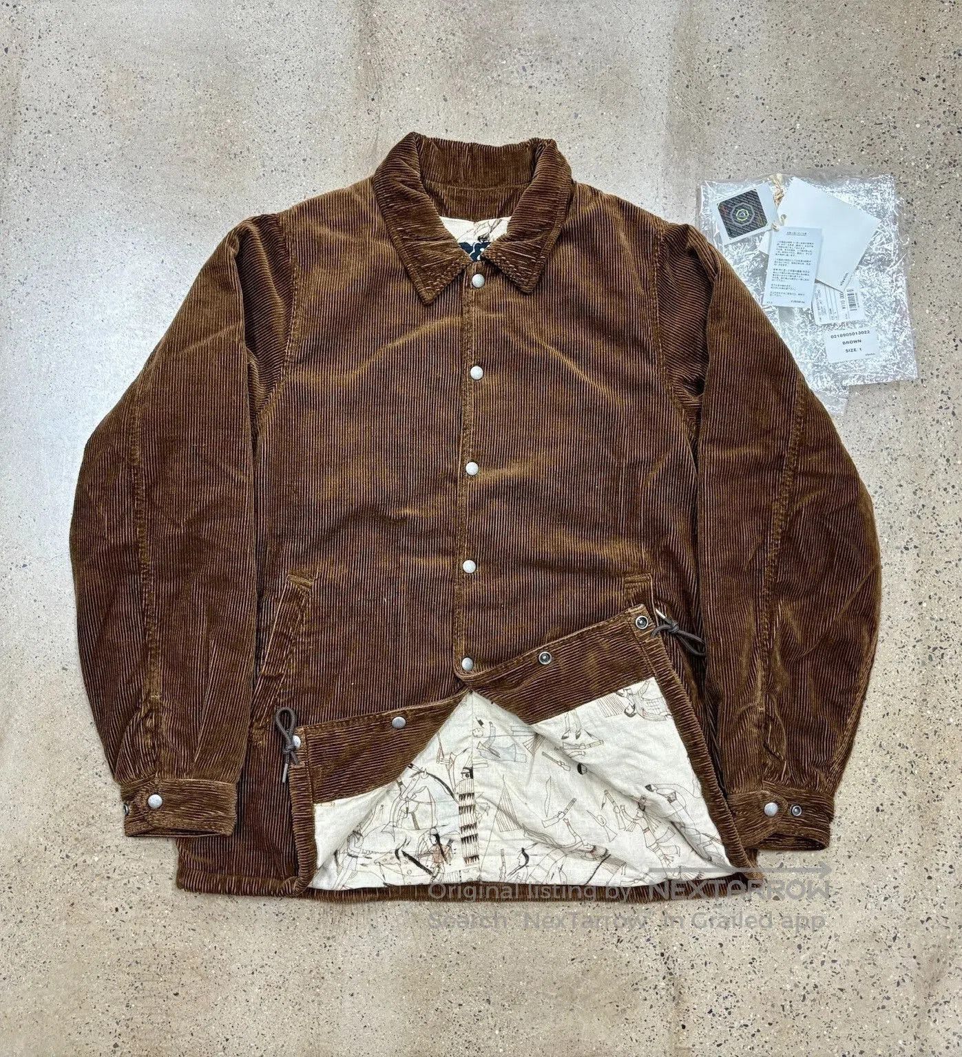 Visvim Visvim Corduroy Coach Jacket. Size US S / EU 44-46 / 1 - 1 Thumbnail