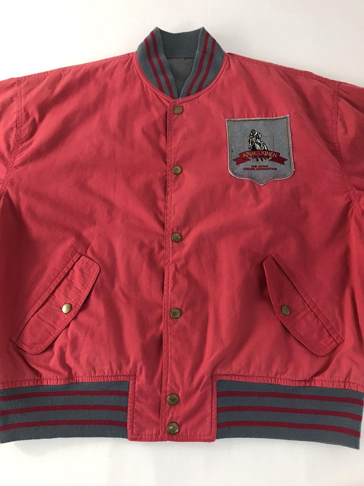 Japanese Brand Vintage Arima Kinen Since 1050 Bomber Jacket Snap Button Size US XL / EU 56 / 4 - 3 Thumbnail