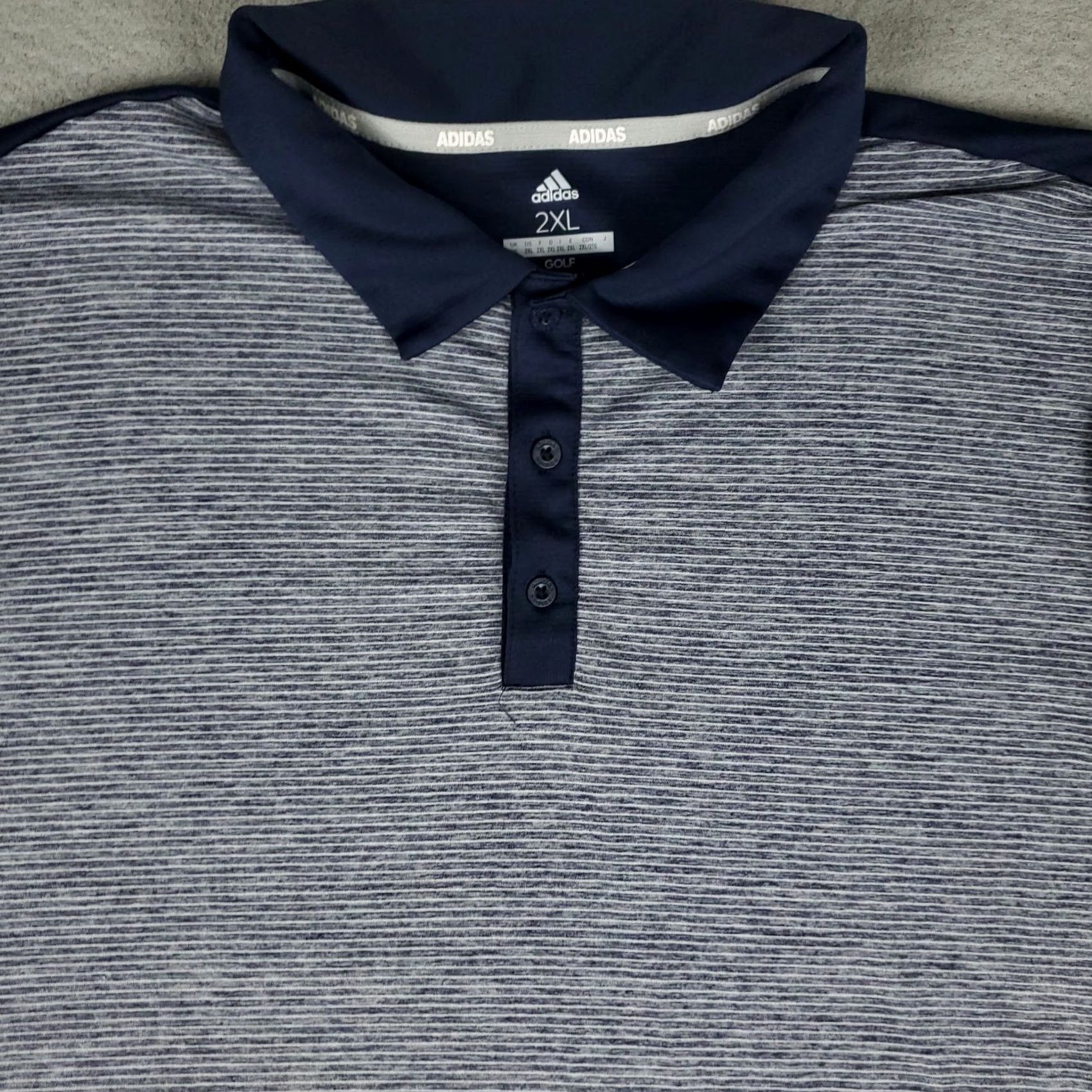 Adidas Adidas Polo Shirt Mens 2XL Blue Golf Short Sleeve Polo Shirt Mens Blue Adidas 2XL Sports Classic Casual Polo Apparel Men Redefined Size US XXL / EU 58 / 5 - 2 Thumbnail