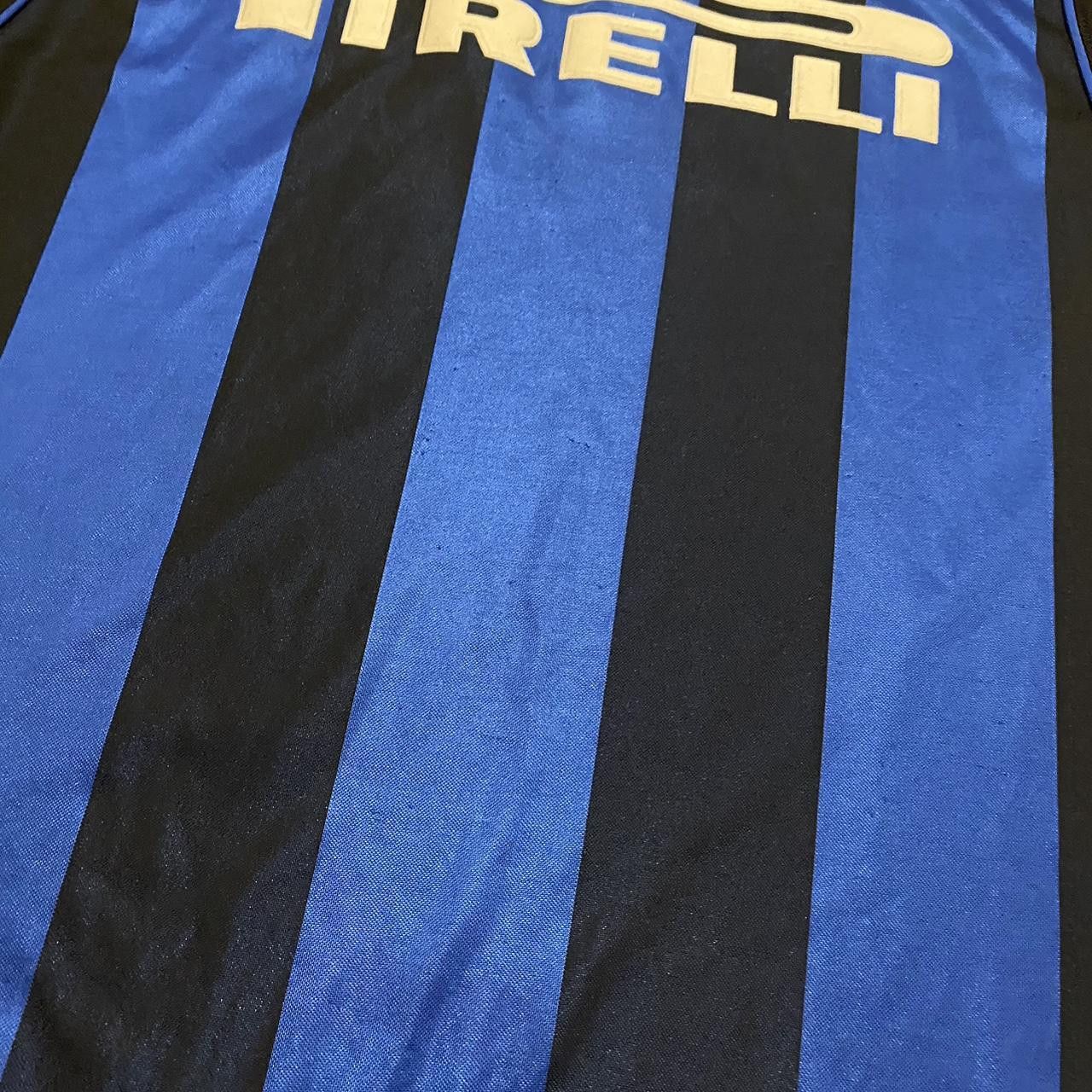 Nike 2000-01 Inter Mediolan Nike Pirelli Football Shirt Home Size US L / EU 52-54 / 3 - 6 Thumbnail