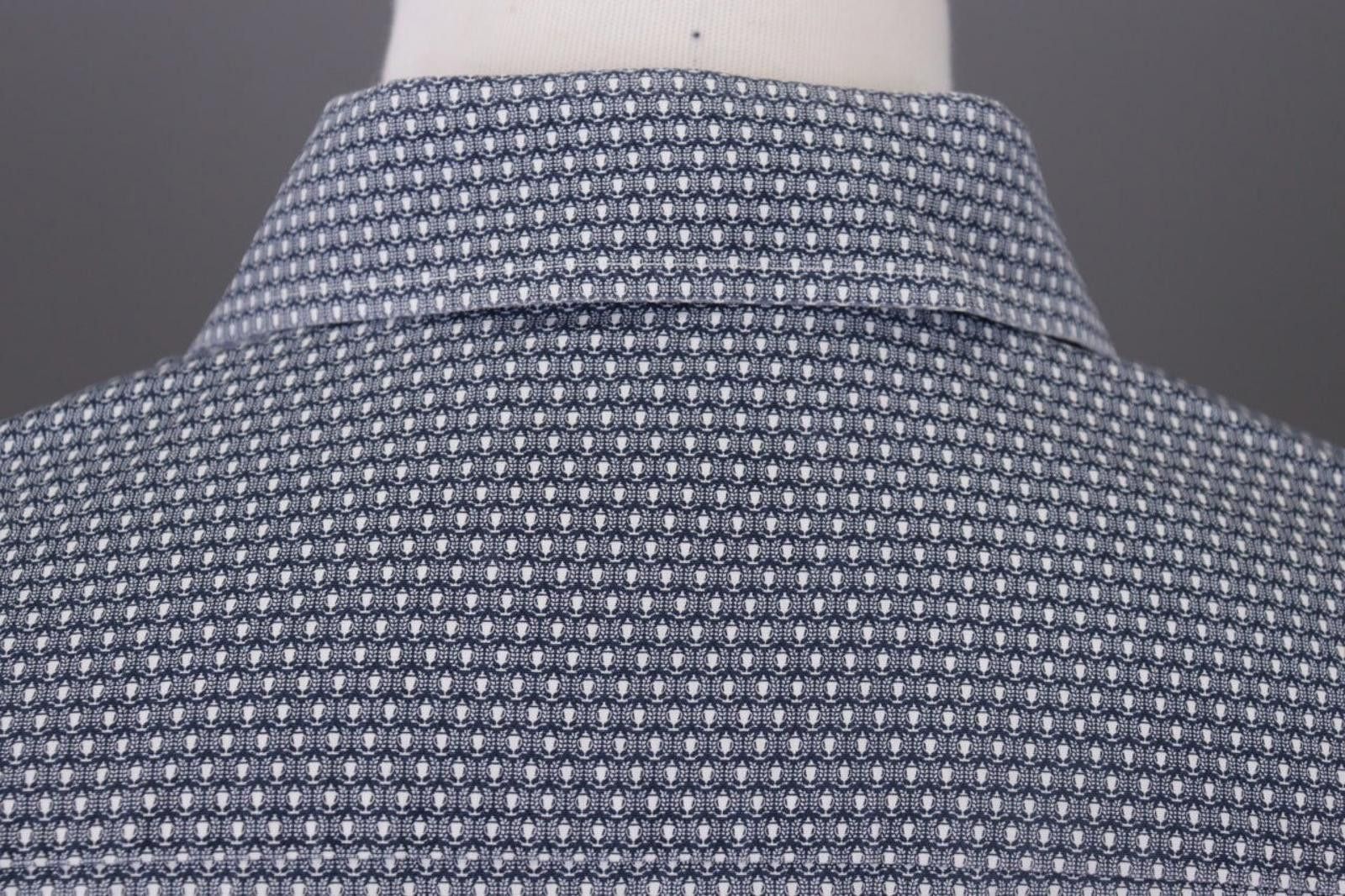 Eton Eton Slim Fit Luxury Printed Poplin Dress Shirt Size 42 16.5 Size US M / EU 48-50 / 2 - 12 Thumbnail