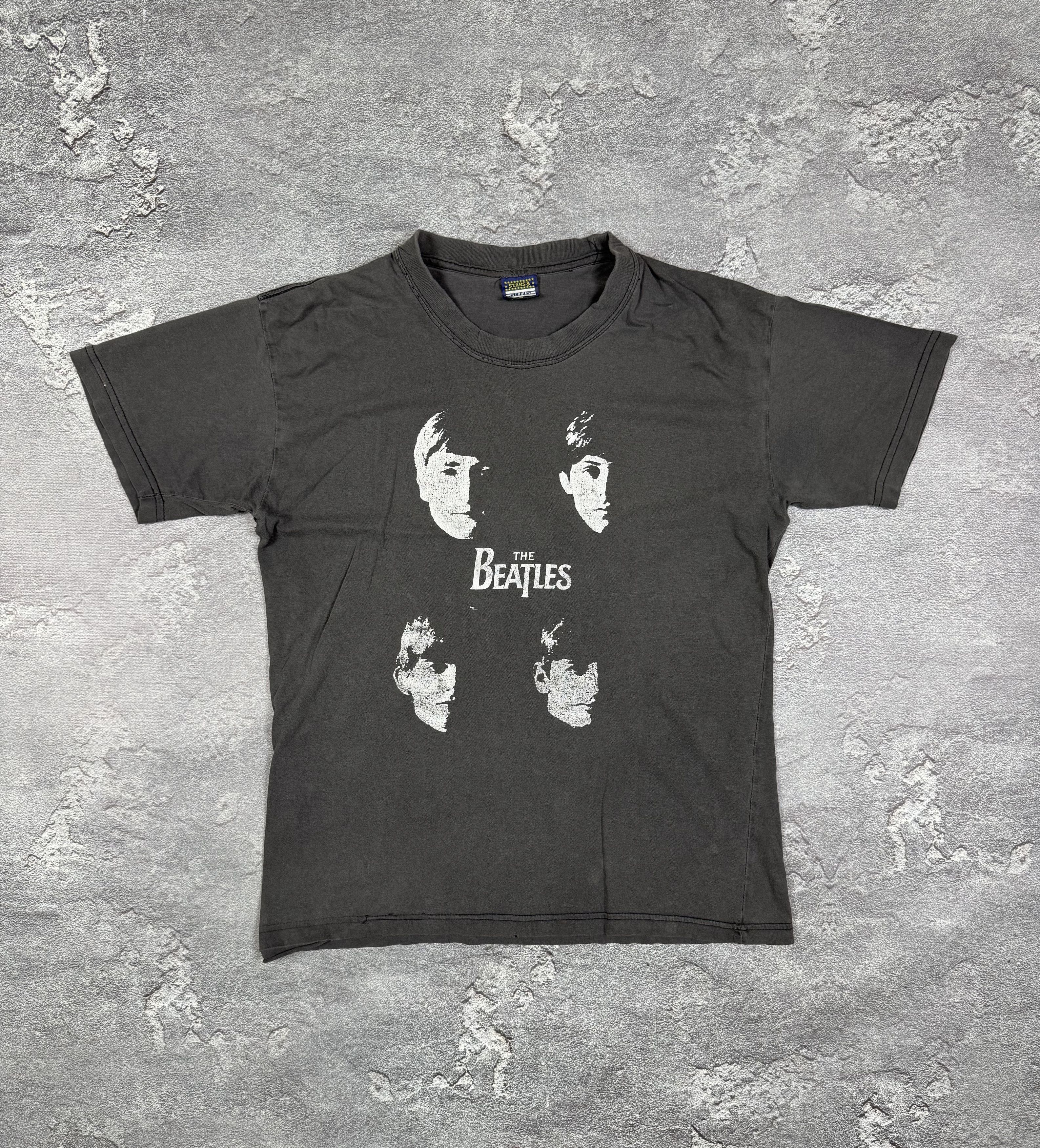 Band Tees The Beatles Face Logo Faded VTG T-Shirt Tee 80s Size M Size US M / EU 48-50 / 2 - 1 Thumbnail
