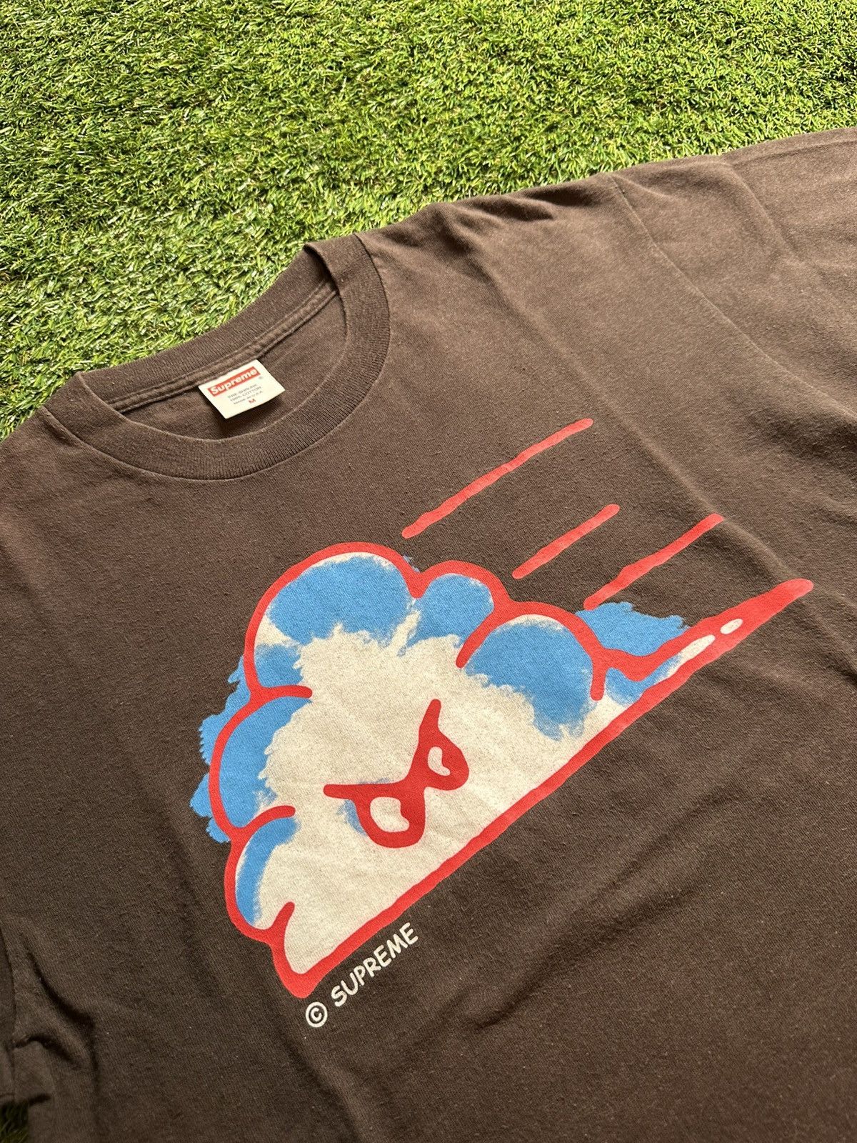 Supreme SS03 Supreme Mr.Cloudy Tee Size Medium Brown Vintage Size US M / EU 48-50 / 2 - 2 Thumbnail