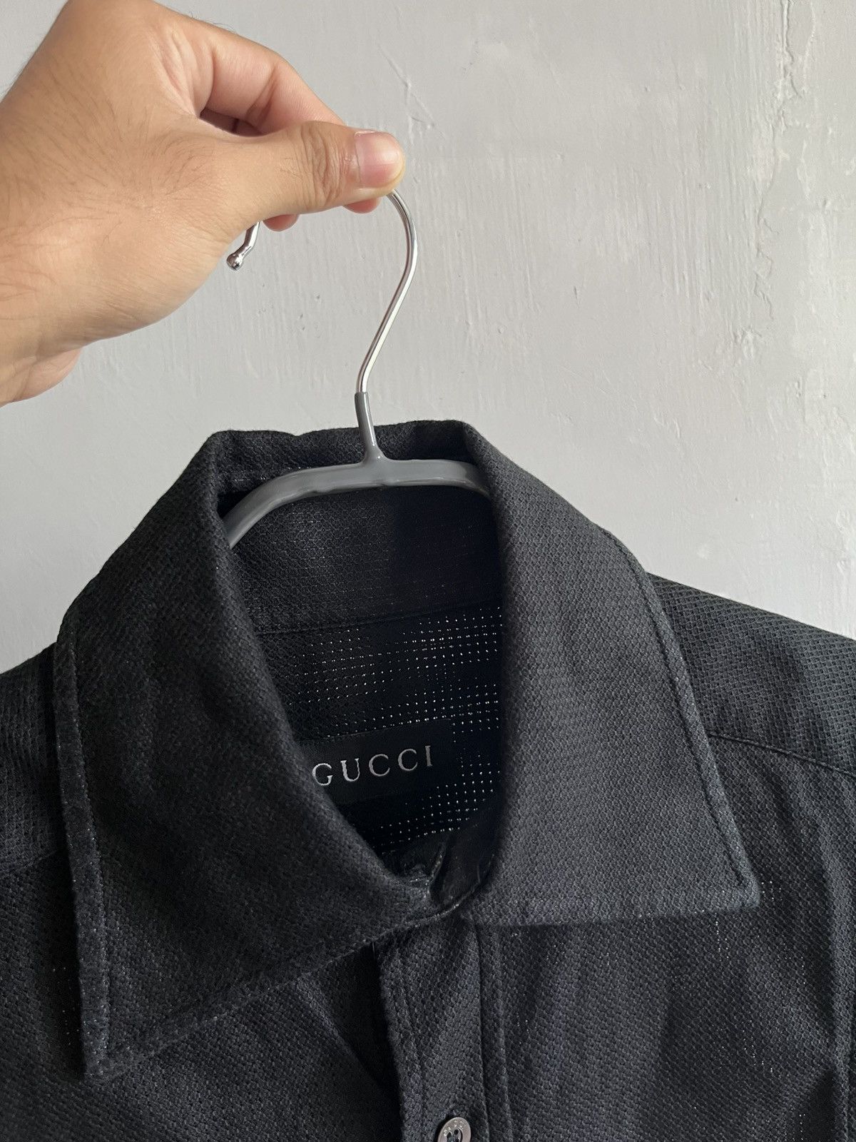 Gucci SS97 Gucci By Tom Ford Textured Mesh Polo Size US S / EU 44-46 / 1 - 7 Thumbnail