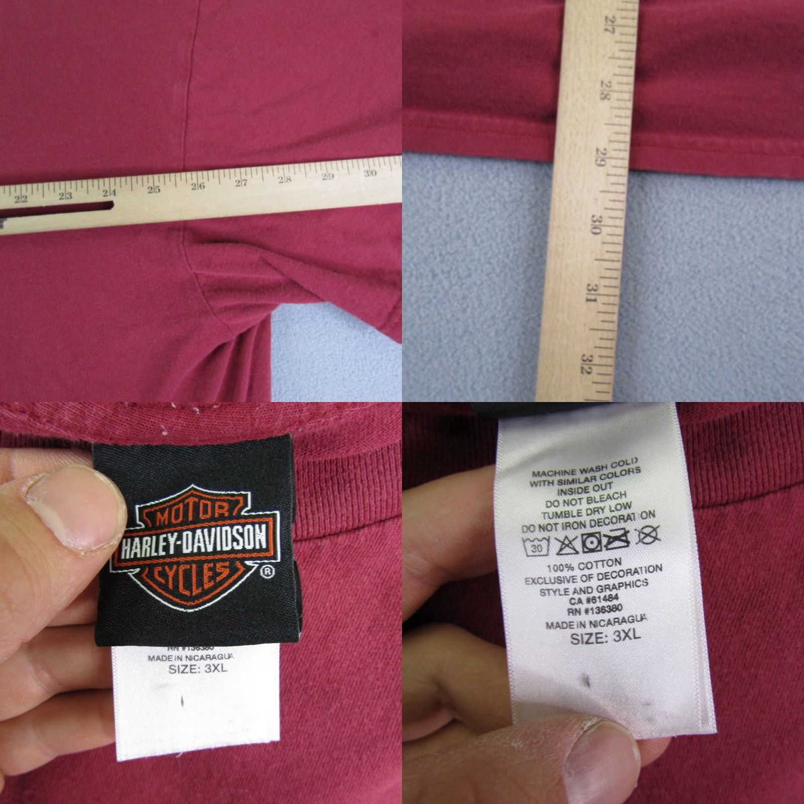 Harley Davidson Harley Davidson Shirt Mens 3XL Red Hawaiian Aloha Kauai Hawaii Motorcycles Biker Size US XXL / EU 58 / 5 - 8 Thumbnail
