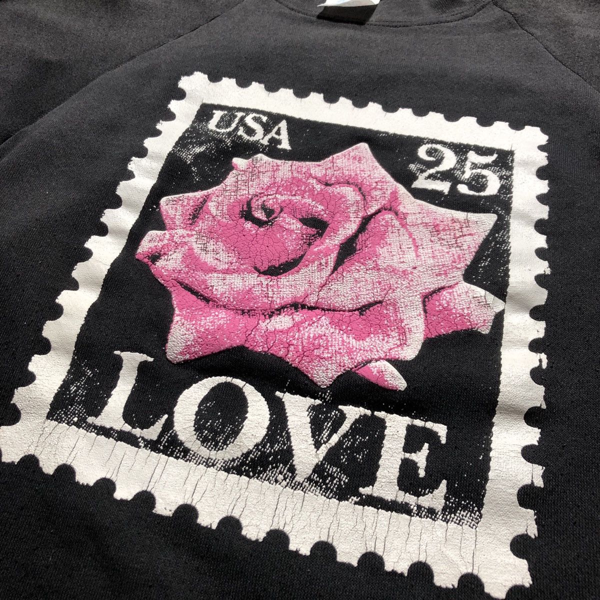 Vintage Vintage Love Stamp Roses Sweatshirt Size US M / EU 48-50 / 2 - 3 Thumbnail