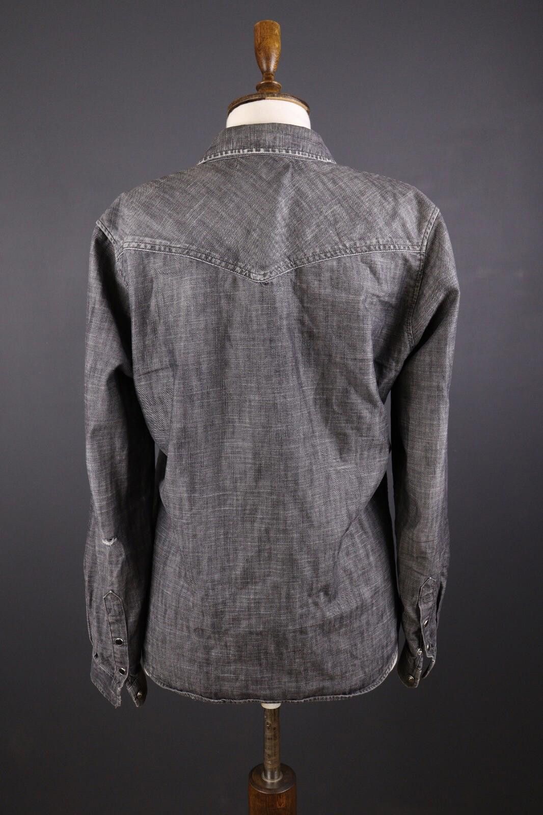 The Kooples The Kooples Jeans Fitted Gray Button Down Shirt Size M Size US M / EU 48-50 / 2 - 8 Thumbnail