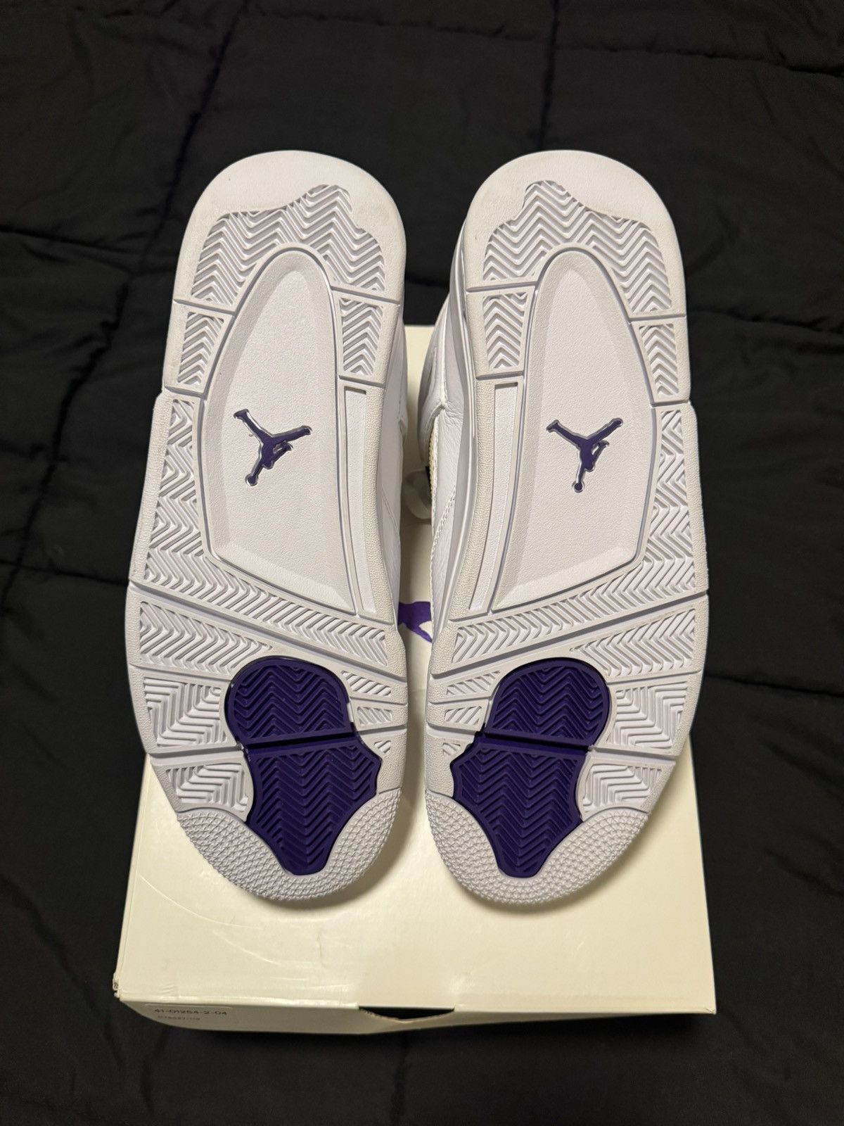Nike Air Jordan 4 Metallic Purple Size US 10.5 / EU 43-44 - 8 Thumbnail
