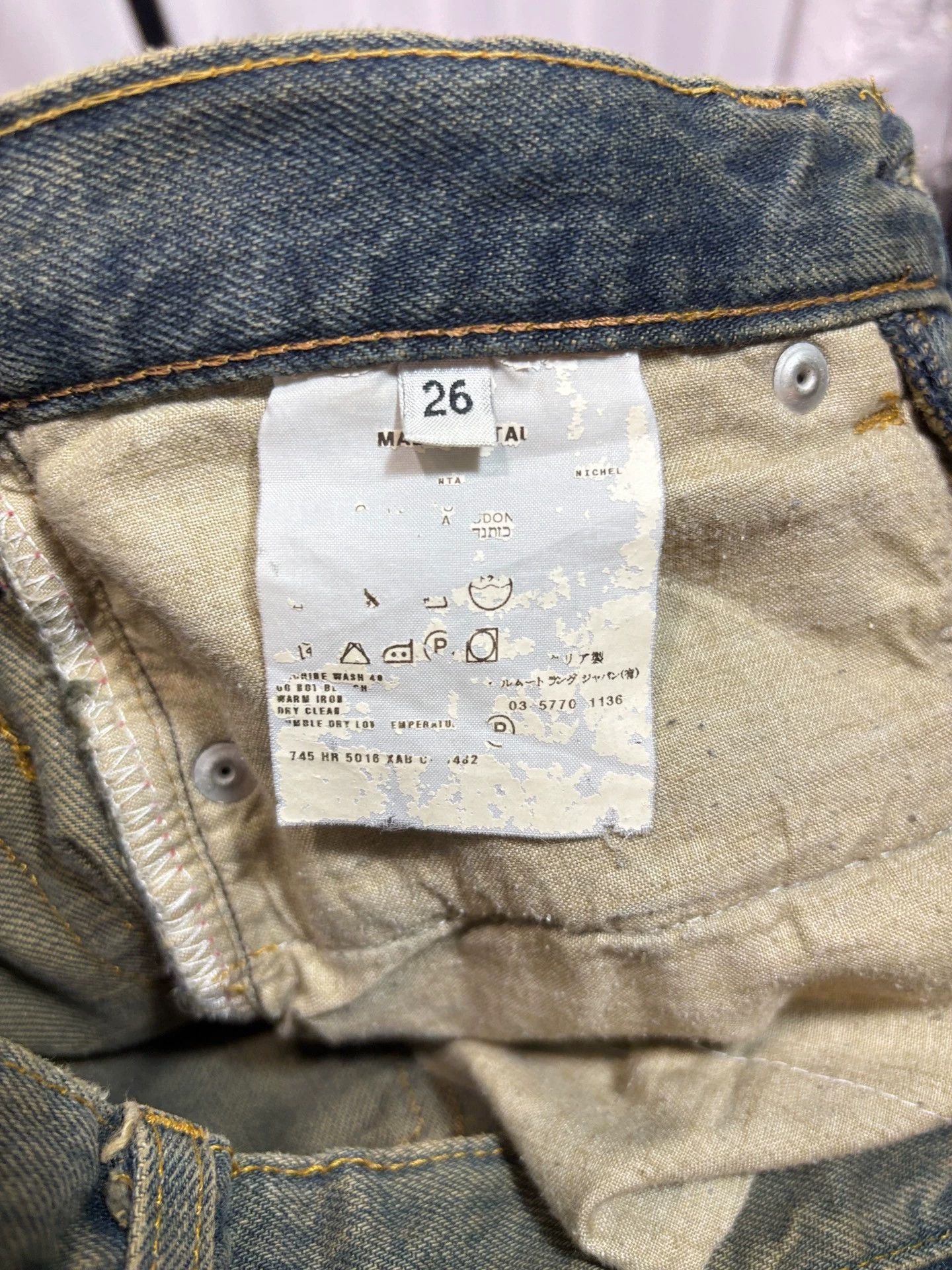 Helmut Lang Helmut Lang Mud Dyed Washed Jeans Size US 26 / EU 42 - 4 Thumbnail