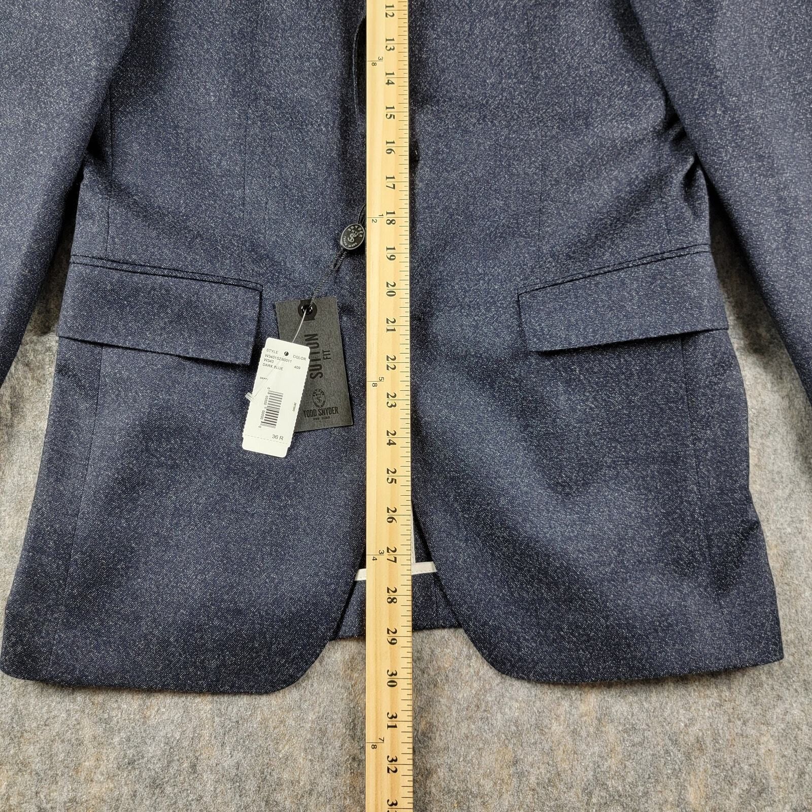 Todd Snyder Todd Snyder The Sutton Fit Wool Sport Coat Blazer Size 36R - 11 Thumbnail