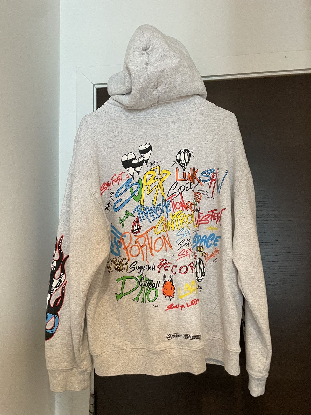 Chrome Hearts Grey Matty Boy Hoodie XXL