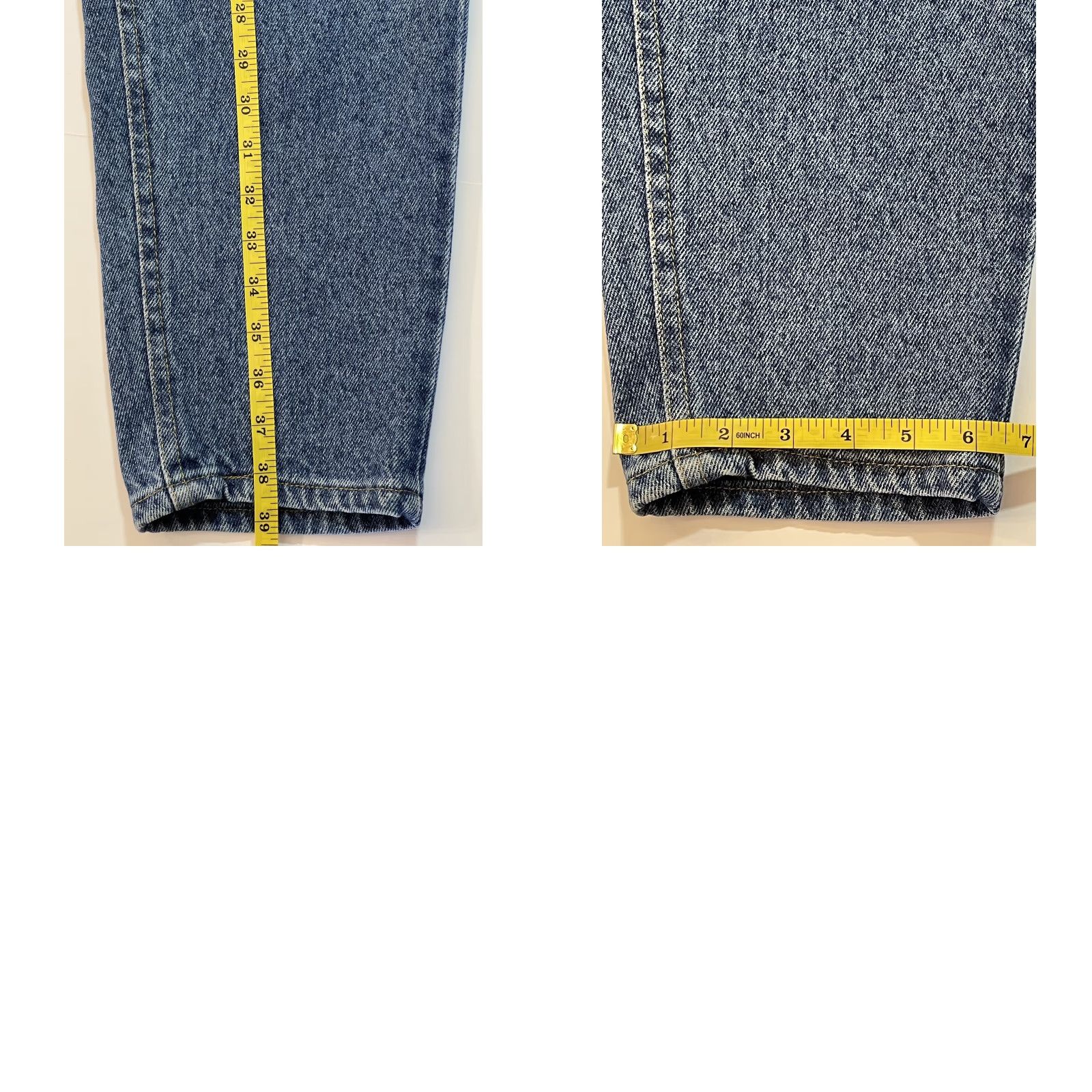 Lee VINTAGE Lee Rider Jeans Womens High Rise Mom Denim Blue 12P Petite 30in Inseam USA 80s 90s Size 34" / US 12 / IT 48 - 8 Thumbnail