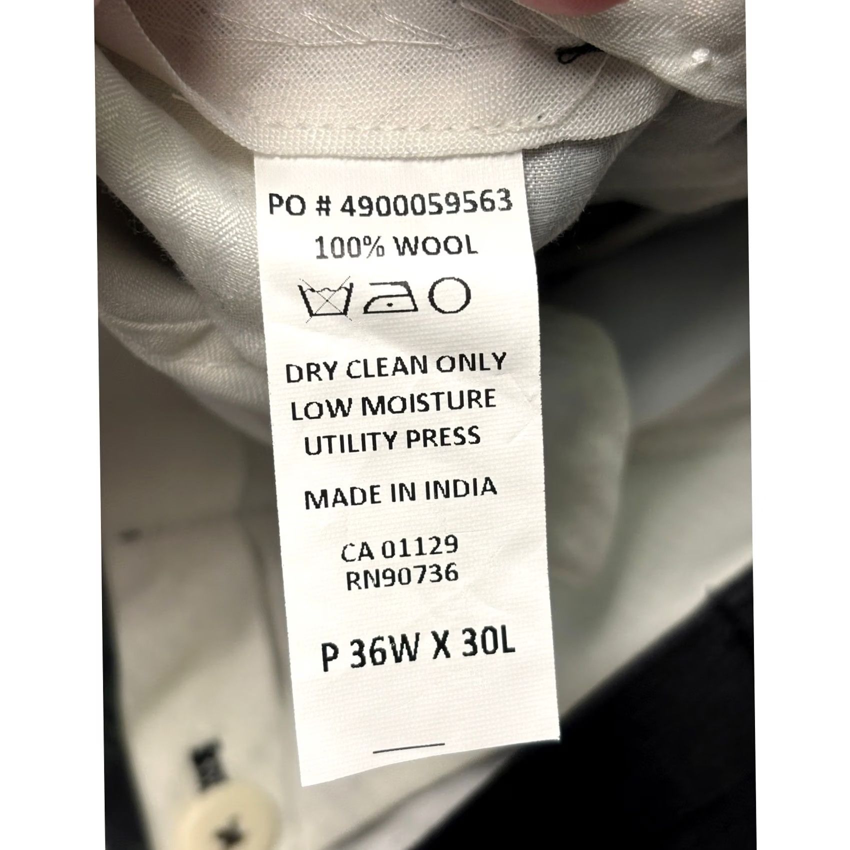 Ralph Lauren Lauren Ralph Lauren Dress Pants Slim Fit 36x30 Wool Charcoal Grey Check Men Regular Pants Size US 36 / EU 52 - 4 Thumbnail