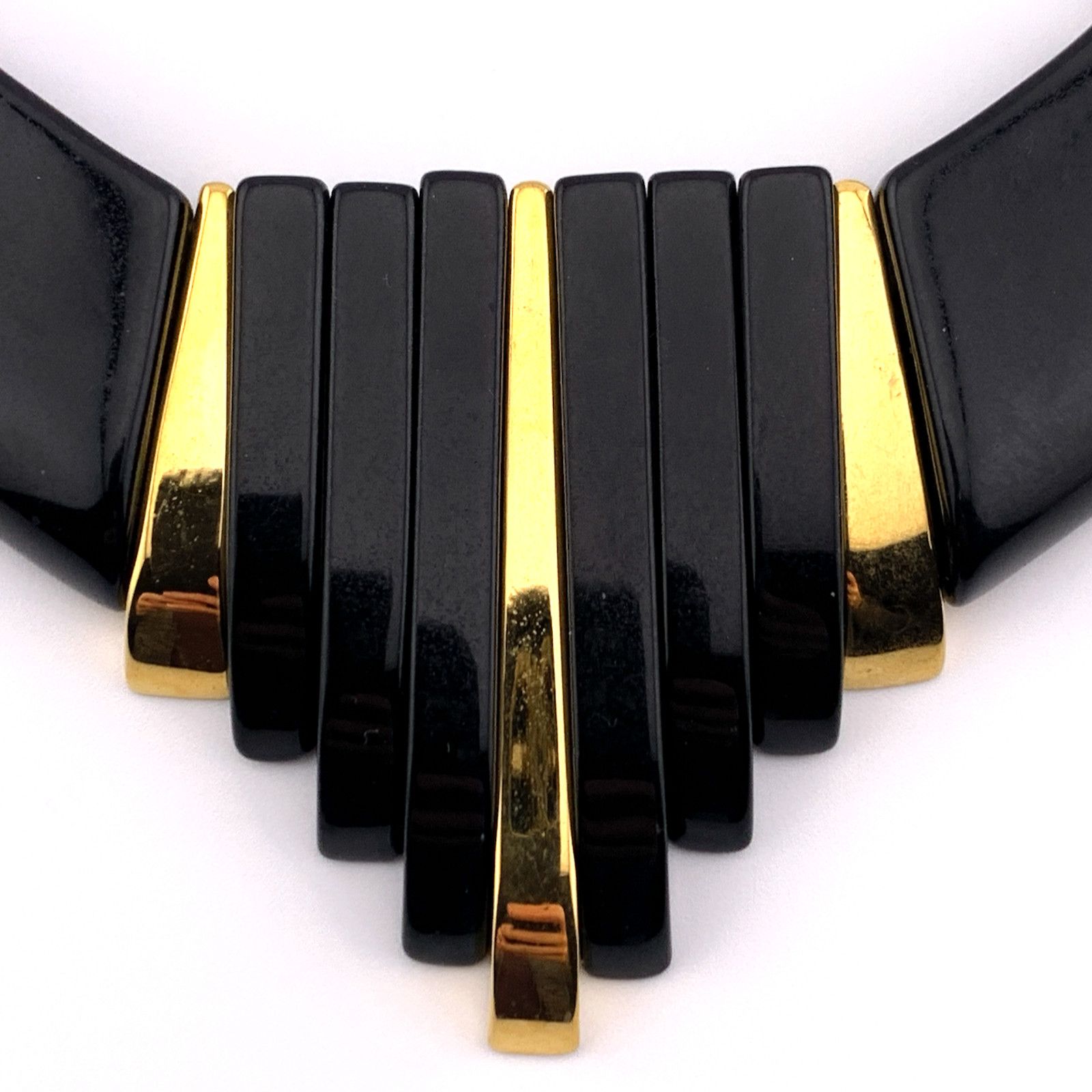 Other Napier Vintage 1986 Gold Tone Black Jet Collection Necklace Size ONE SIZE - 2 Thumbnail