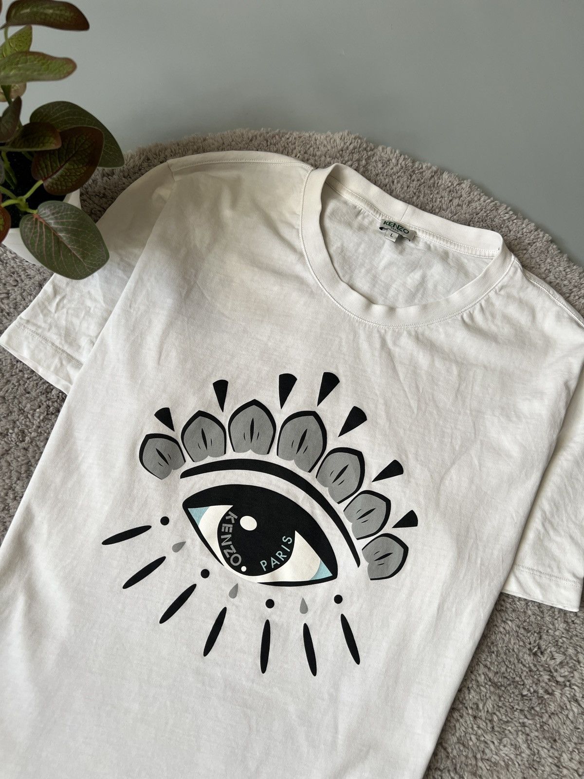 Kenzo Kenzo Paris Eye T-shirt Luxury Tee Size US L / EU 52-54 / 3 - 3 Thumbnail