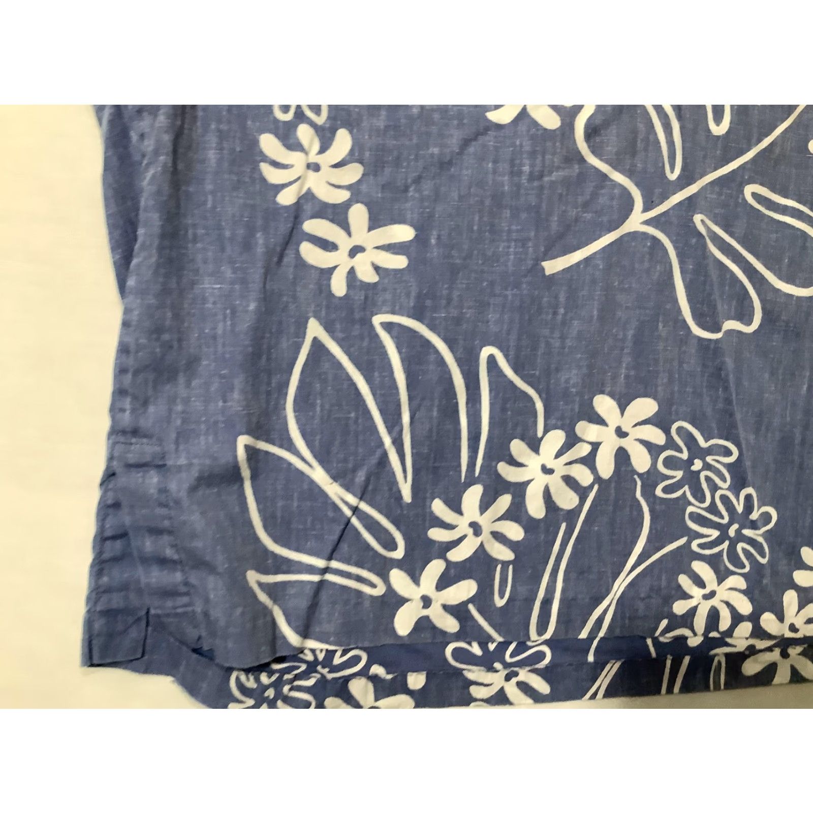Reyn Spooner VINTAGE Reyn Spooner Shirt Mens Large Blue Chambray Hawaiian Floral Short Sleeve Aloha Size US L / EU 52-54 / 3 - 3 Thumbnail