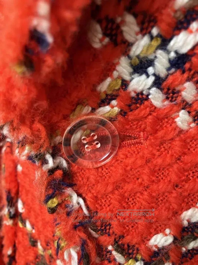 Junya Watanabe Junya Watanabe Red Plaid Deep V-Neck Tailored Blazer Size M / US 6-8 / IT 42-44 - 8 Thumbnail