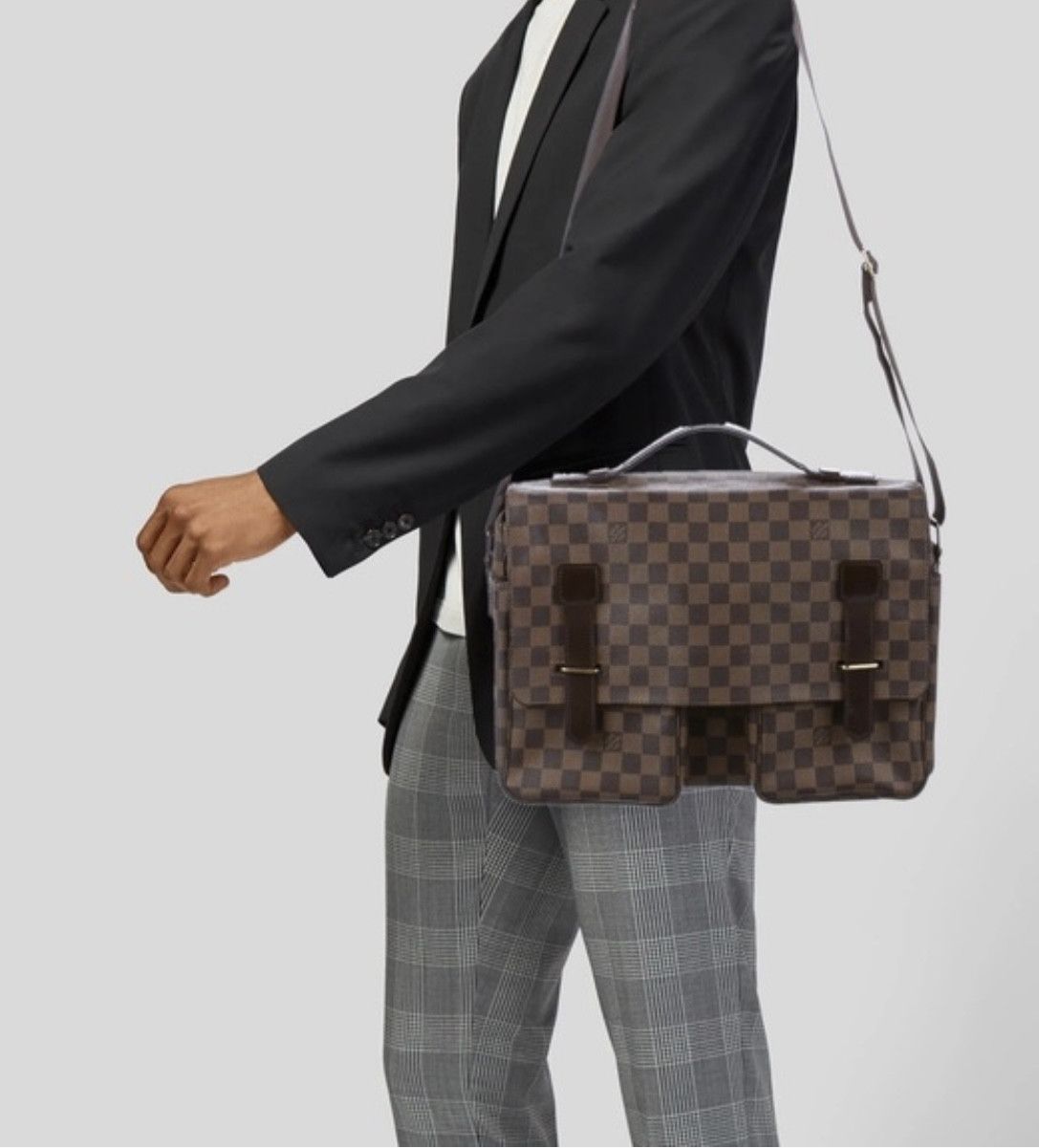 Louis Vuitton Louis Vuitton Damier Ebene Broadway Messenger Bag 2001 Size ONE SIZE - 14 Thumbnail