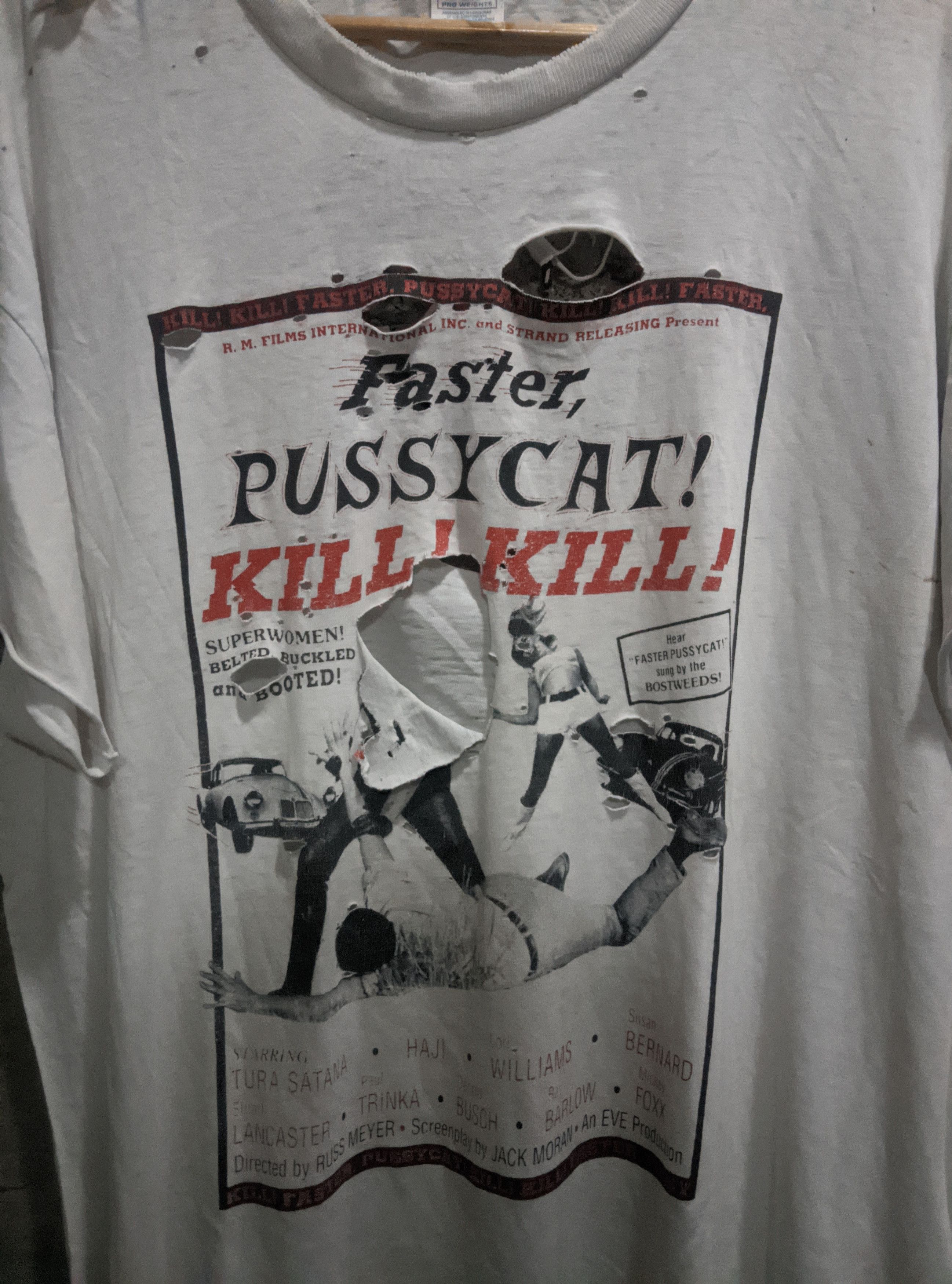 Vintage Vintage 90s faster pussy cat kill kill thrashed movie Size US XL / EU 56 / 4 - 3 Thumbnail