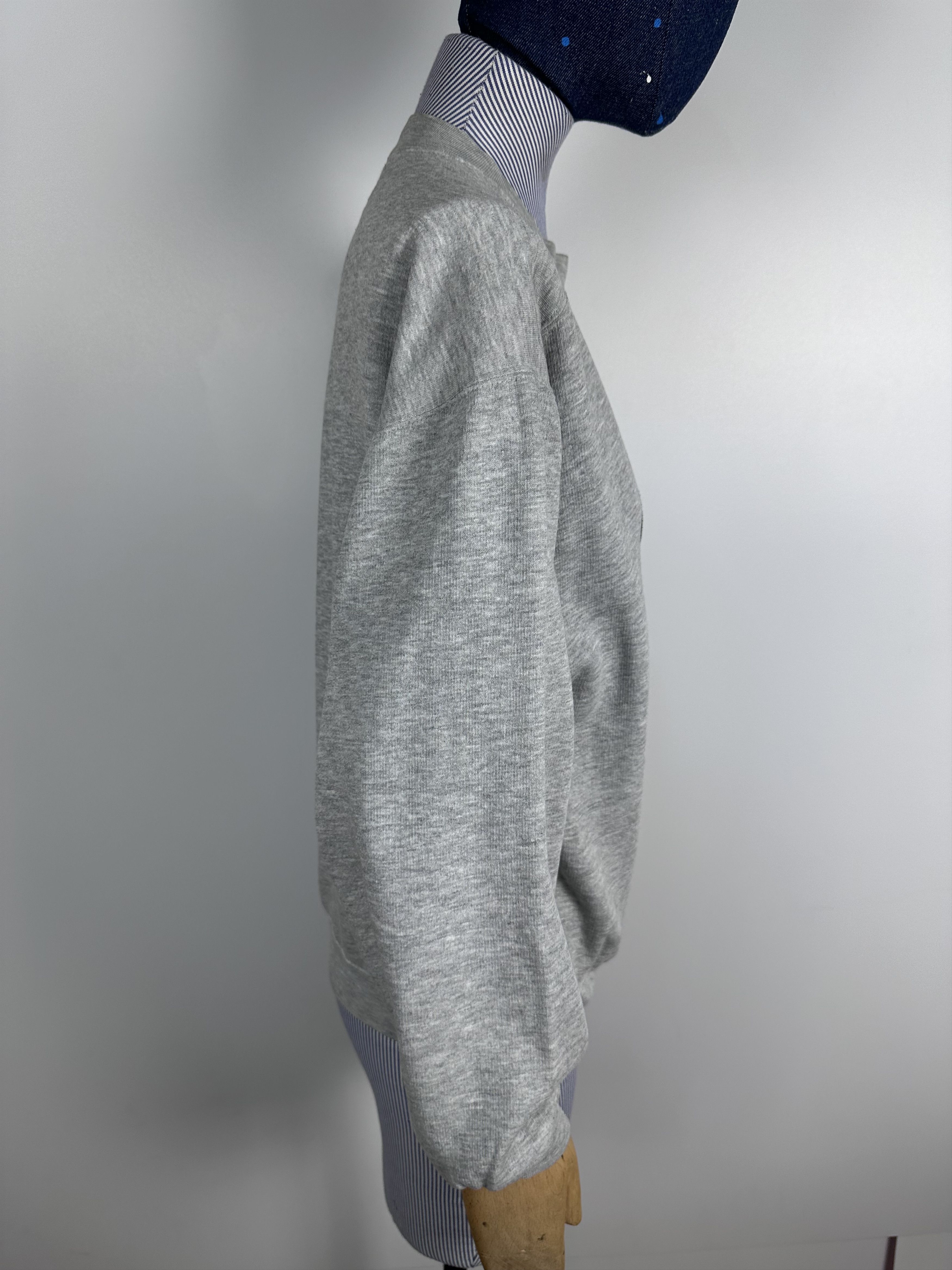 Nike × Vintage Vintage Nike Swoosh Big Logo Sweatshirt Grey Womens Size M Size M / US 6-8 / IT 42-44 - 7 Thumbnail