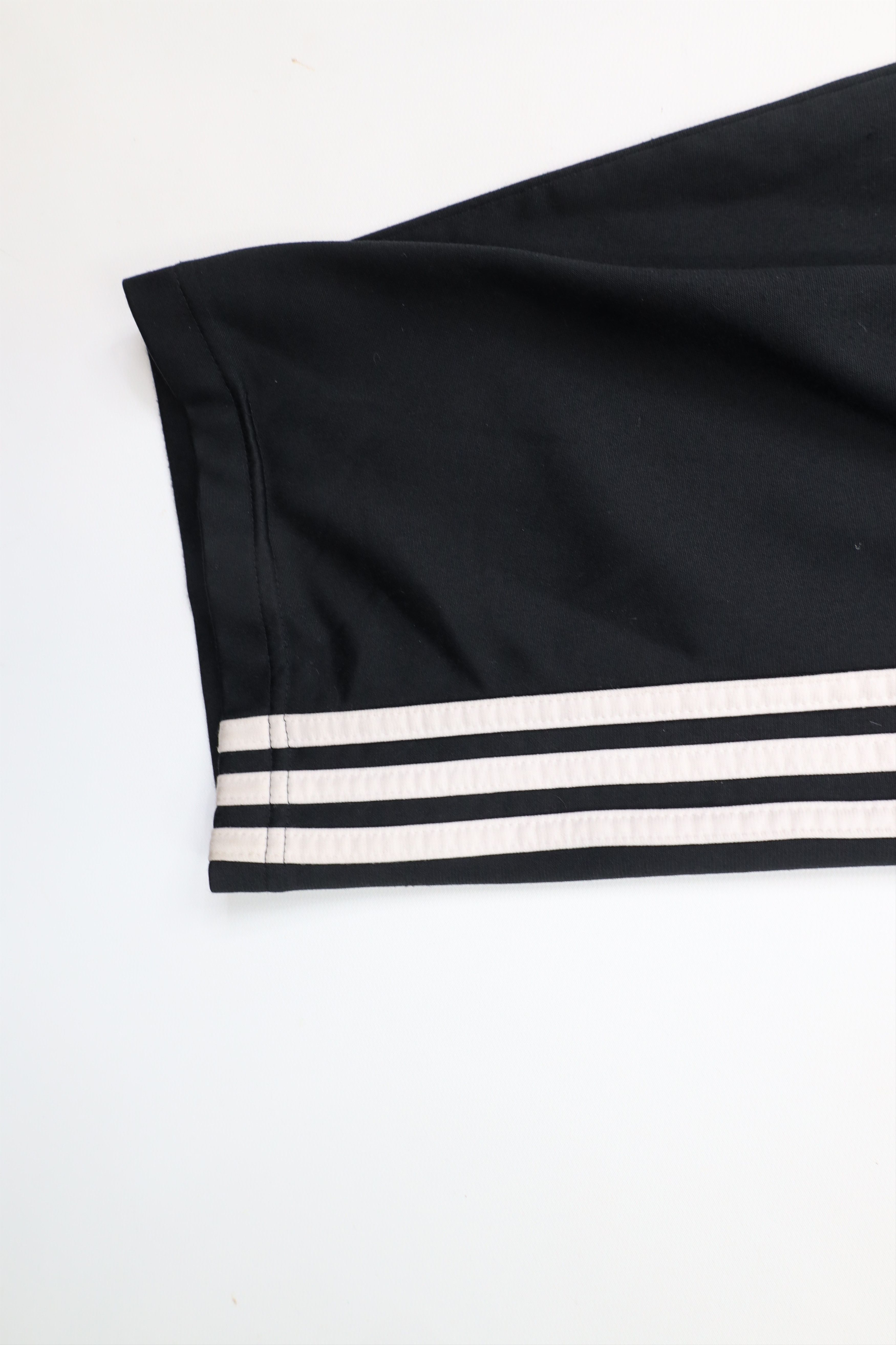 Adidas × Vintage Vintage Adidas Out Striped Wide Leg Sweatpants Pants Black Size US 32 / EU 48 - 5 Thumbnail