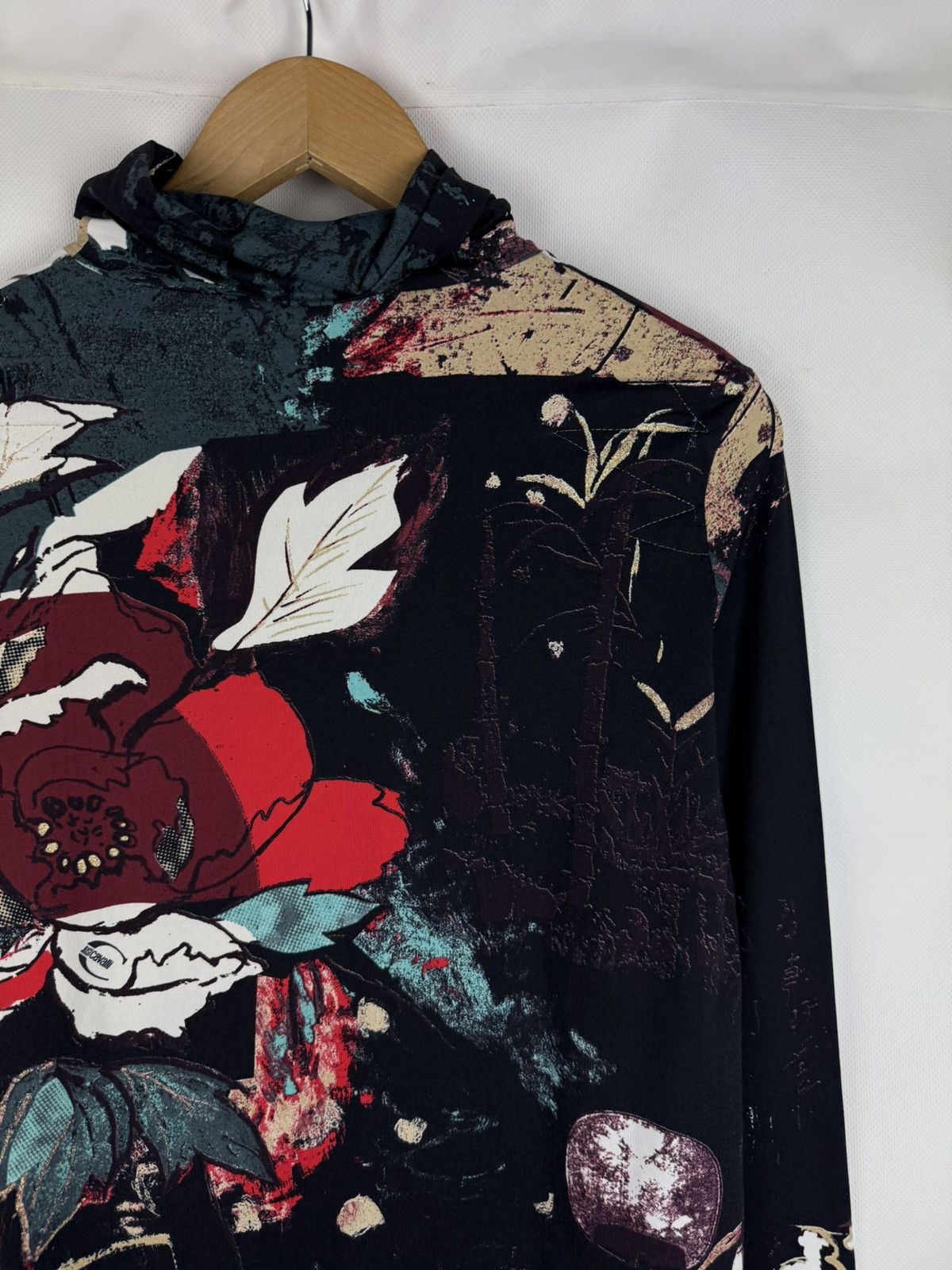 Just Cavalli × Roberto Cavalli Roberto Just Cavalli Japanese Pattern Nylon Sweater Tunic Size L / US 10 / IT 46 - 19 Thumbnail