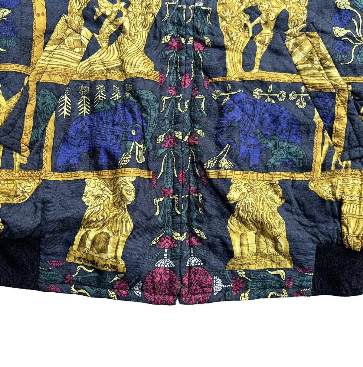 Hermes Vintage Hermes "Torana" Silk Bomber Jacket Size US S / EU 44-46 / 1 - 3 Thumbnail