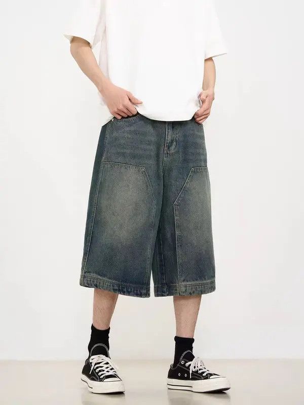Japanese Brand VIBE Washed vintage lumberjack denim shorts Size US 30 / EU 46 - 4 Thumbnail