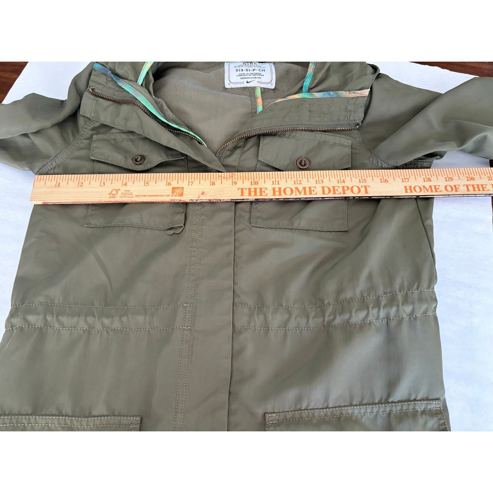 Nike Women’s Nike Size Small Green Hooded Jacket FLAW Size S / US 4 / IT 40 - 5 Thumbnail
