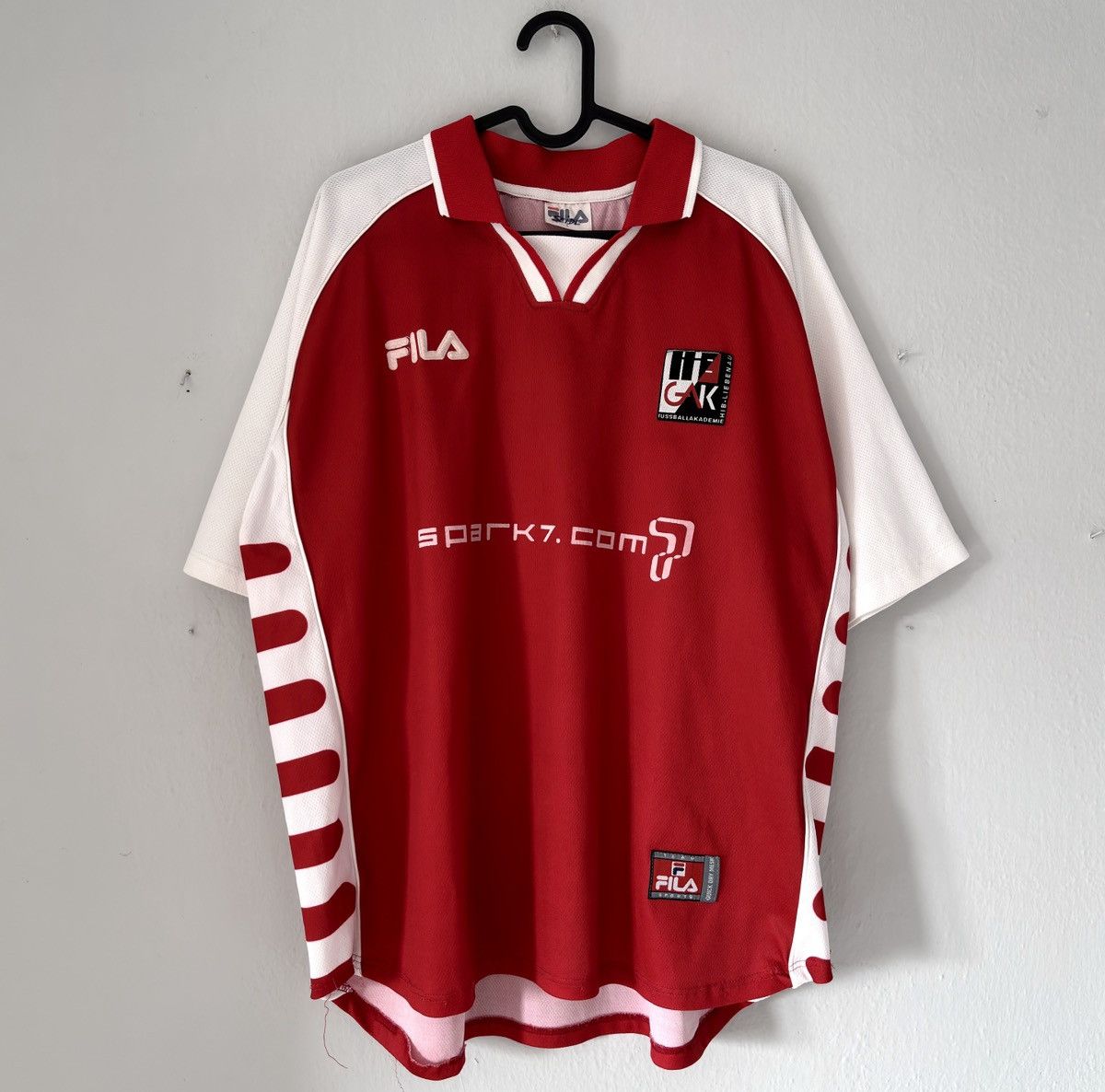 Fila × Vintage 2001 2002 Grazer AK Austria Fila Match Issue Soccer Jersey Size US L / EU 52-54 / 3 - 2 Thumbnail