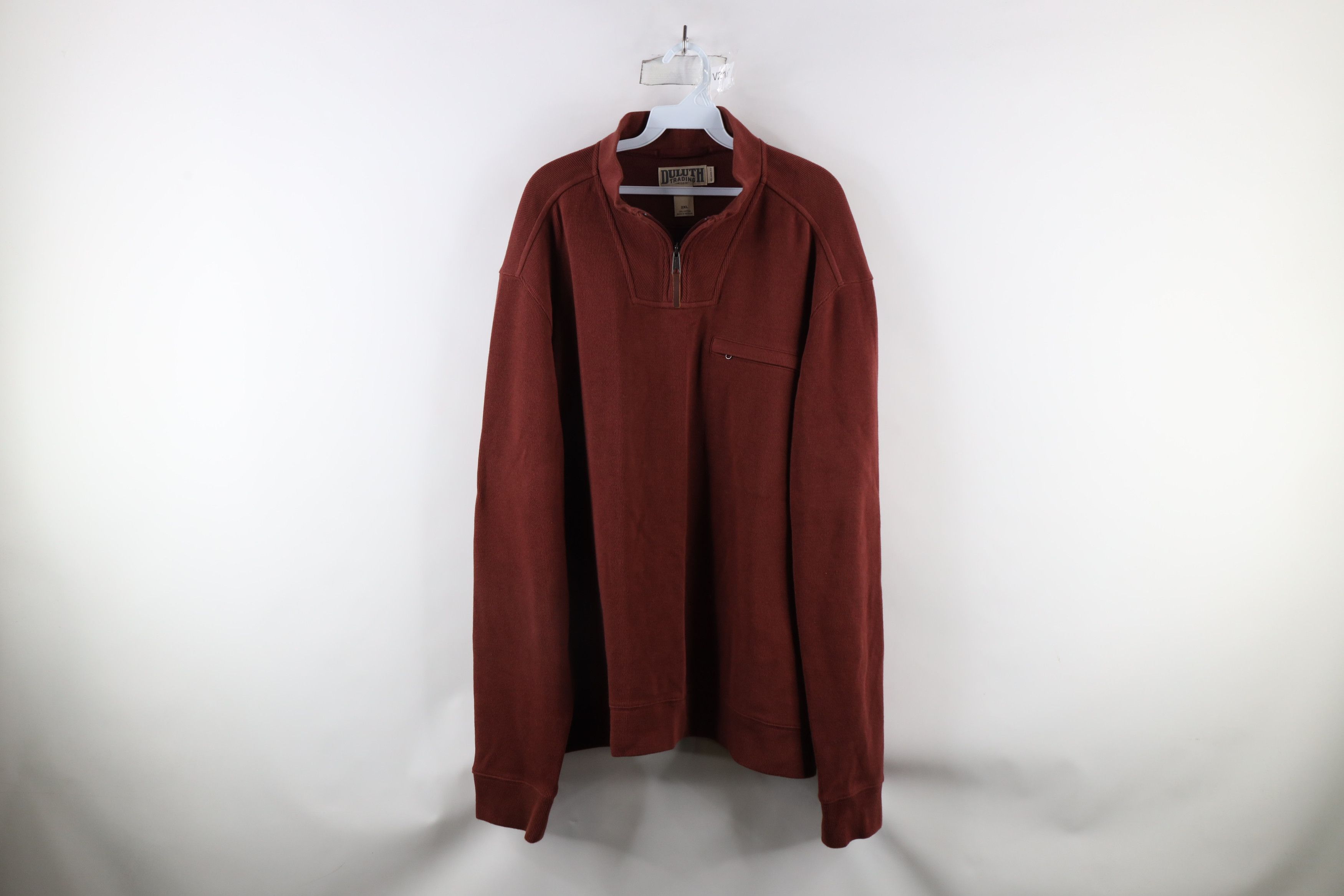 Duluth Trading Company × Vintage Duluth Trading Co Fit Class Act Ribbed Knit 1/4 Zip Sweater Size US XXL / EU 58 / 5 - 1 Thumbnail