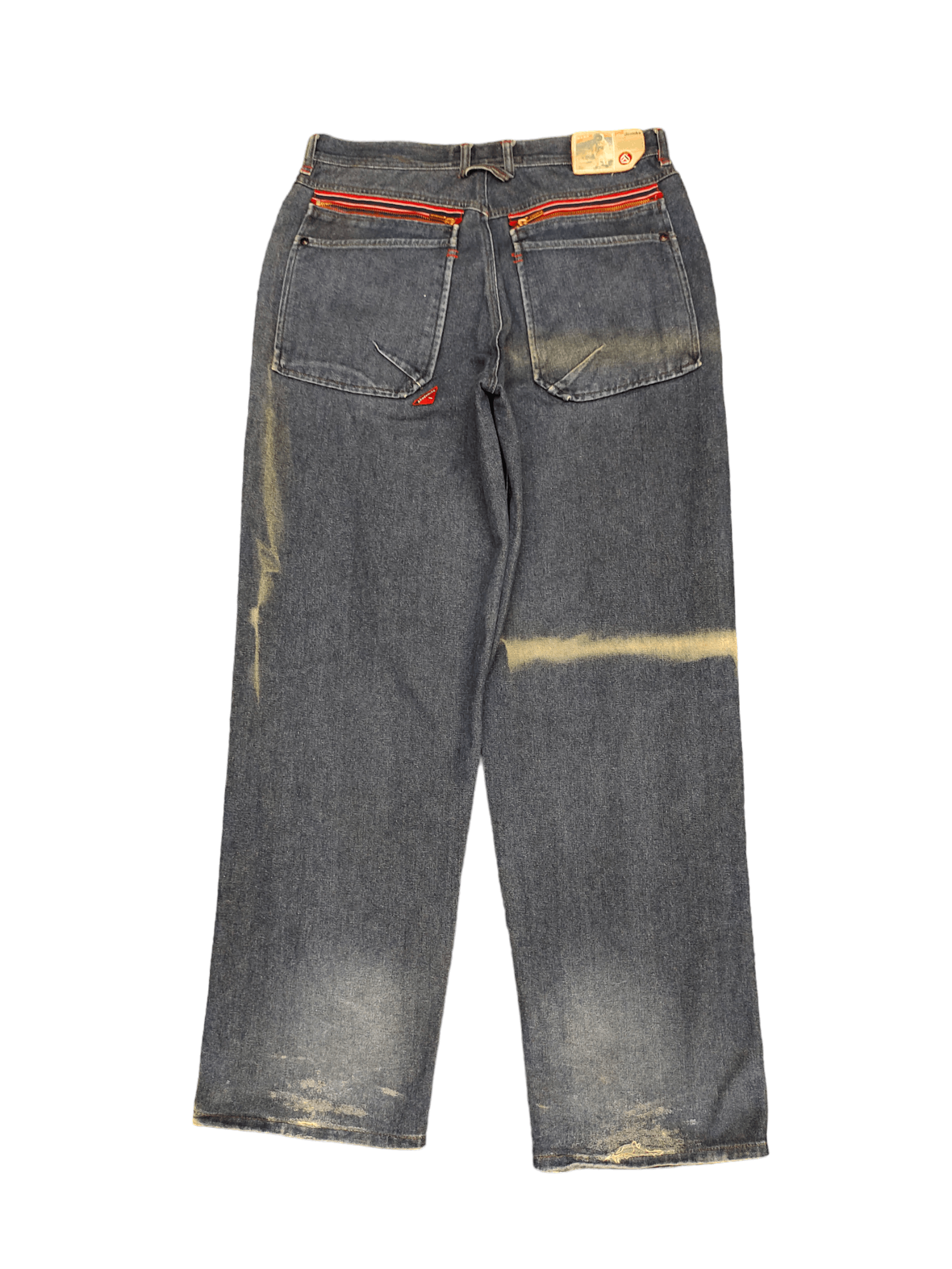 image of Baggy Jeans Akademiks Distress Color Wide Leg Denim Y2K Jnco, Men's (Size 34)